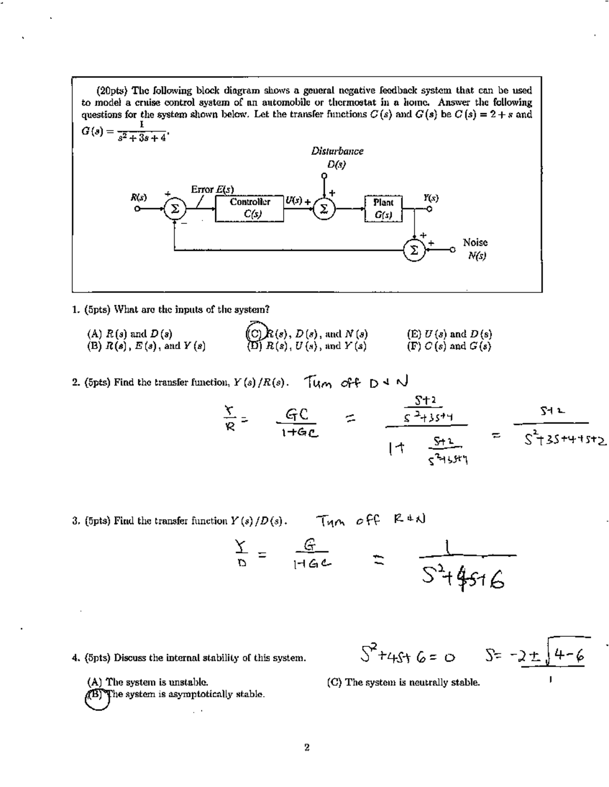 ECE3302 Test4 Probs Solutions - ECE 3302 - Studocu