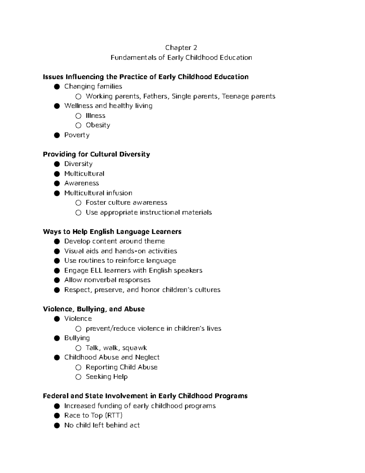 Ch. 2 Intro To Early Childhood Education - Chapter 2 Fundamentals Of ...