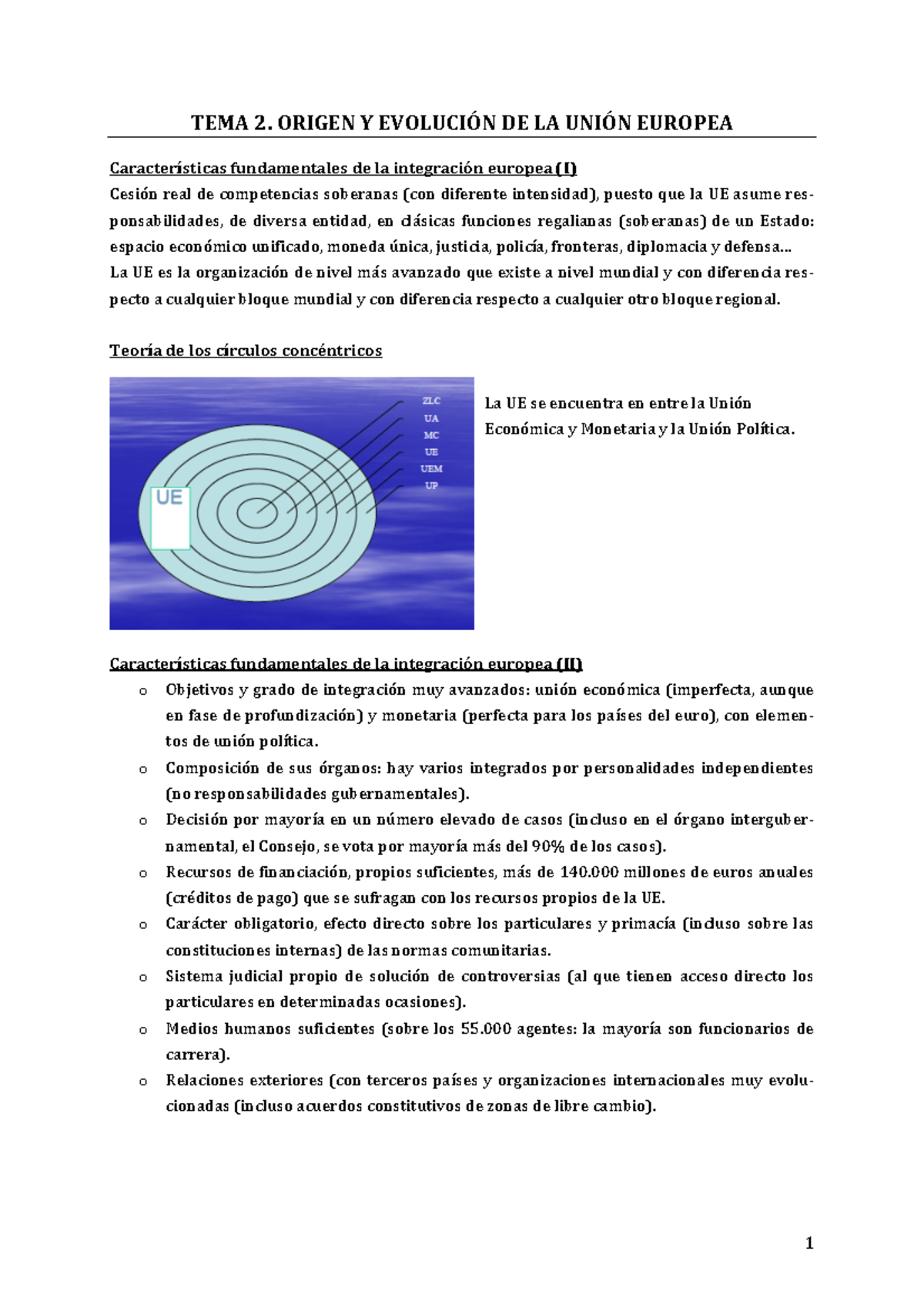 Tema 2. Origen y evolución de la UE - TEMA 2. ORIGEN Y DE LA EUROPEA ...
