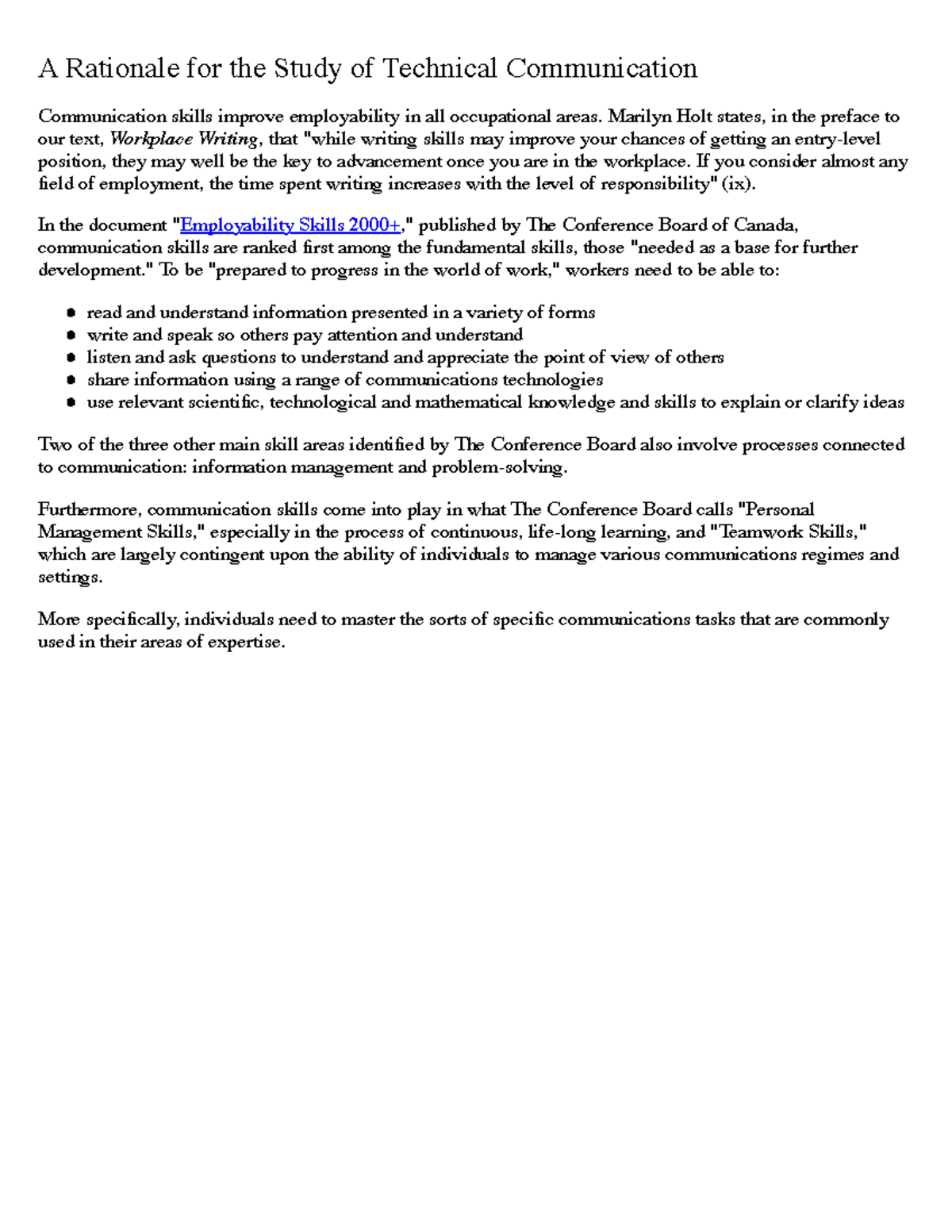 1.3 Rationale - Communication skills improve employability in all ...