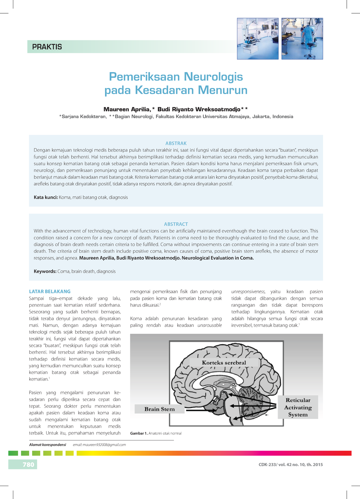 399680 Pemeriksaan Neurologis Pada Kesadaran Me 1d4f9916 - HUKUM ...