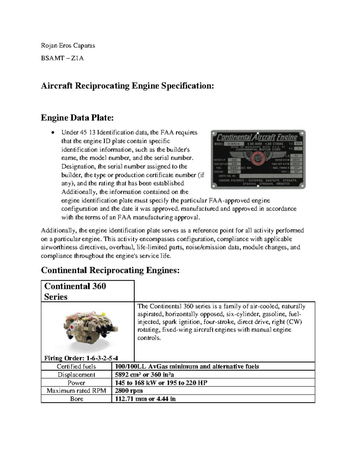 Caparas Z1A FActivity 3 PPlab - Rojan Eros Caparas BSAMT – Z1A Aircraft ...