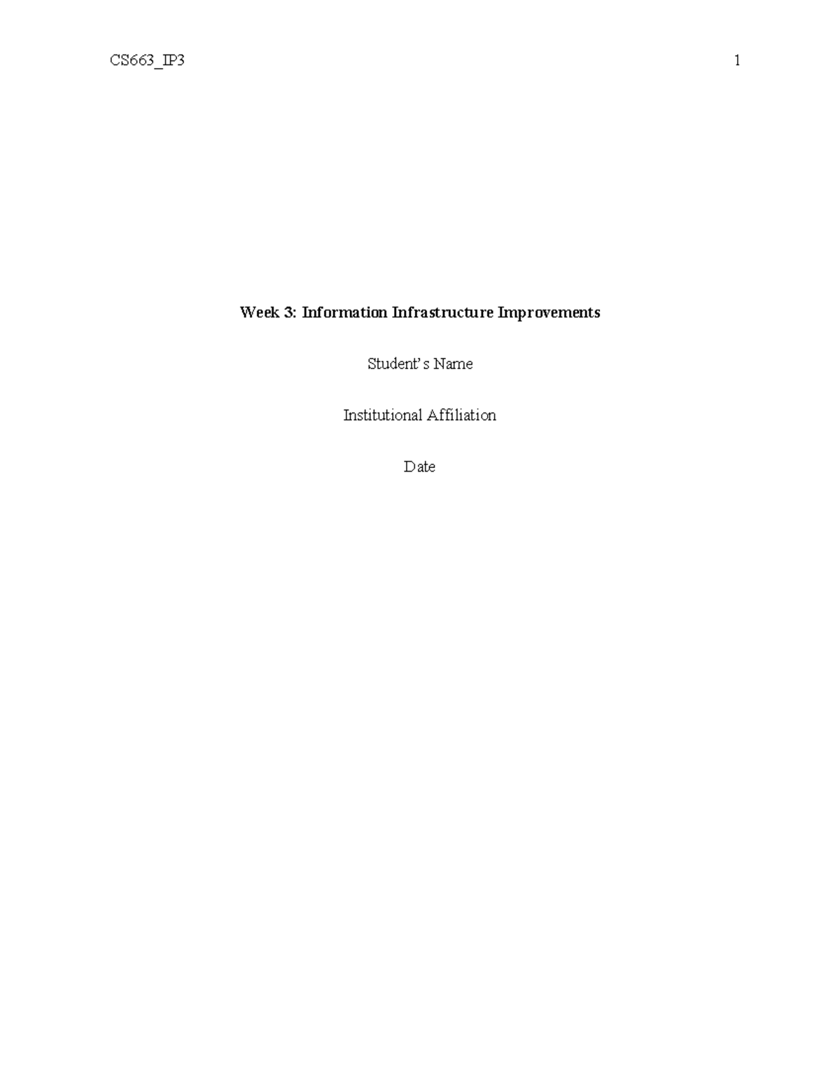 Yourname CS663 IP3 - Individual project 3 - Week 3: Information ...