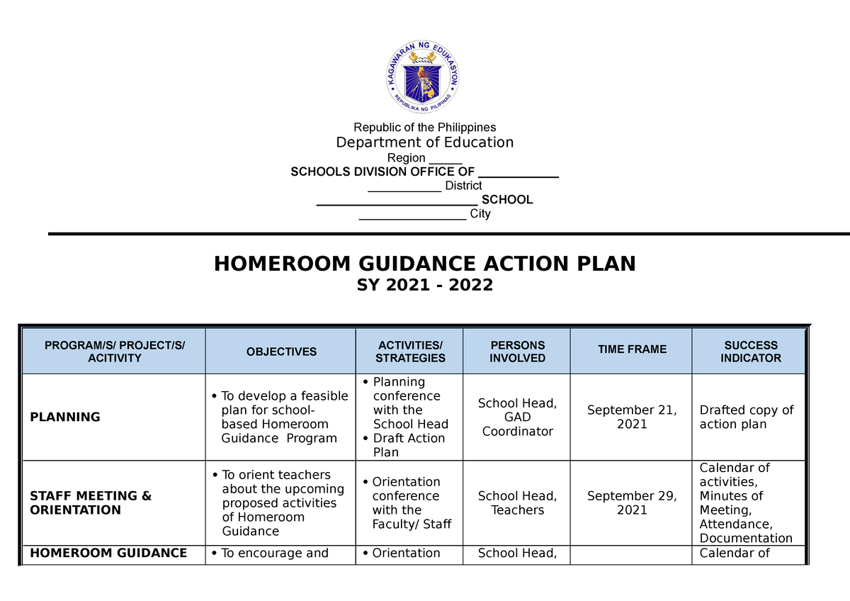 Action Plan Hgp This Document Is A Sample Monitoring And Coaching Form For Master Teachers Who 0786