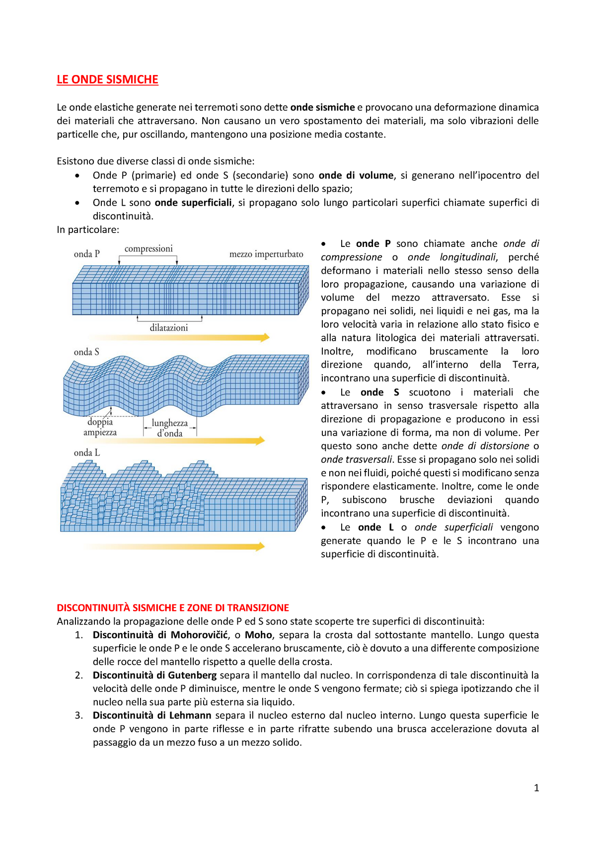 Relazione Geologia Applicata Le Onde Sismiche Le Onde Elastiche Generate Nei Terremoti Sono 5921