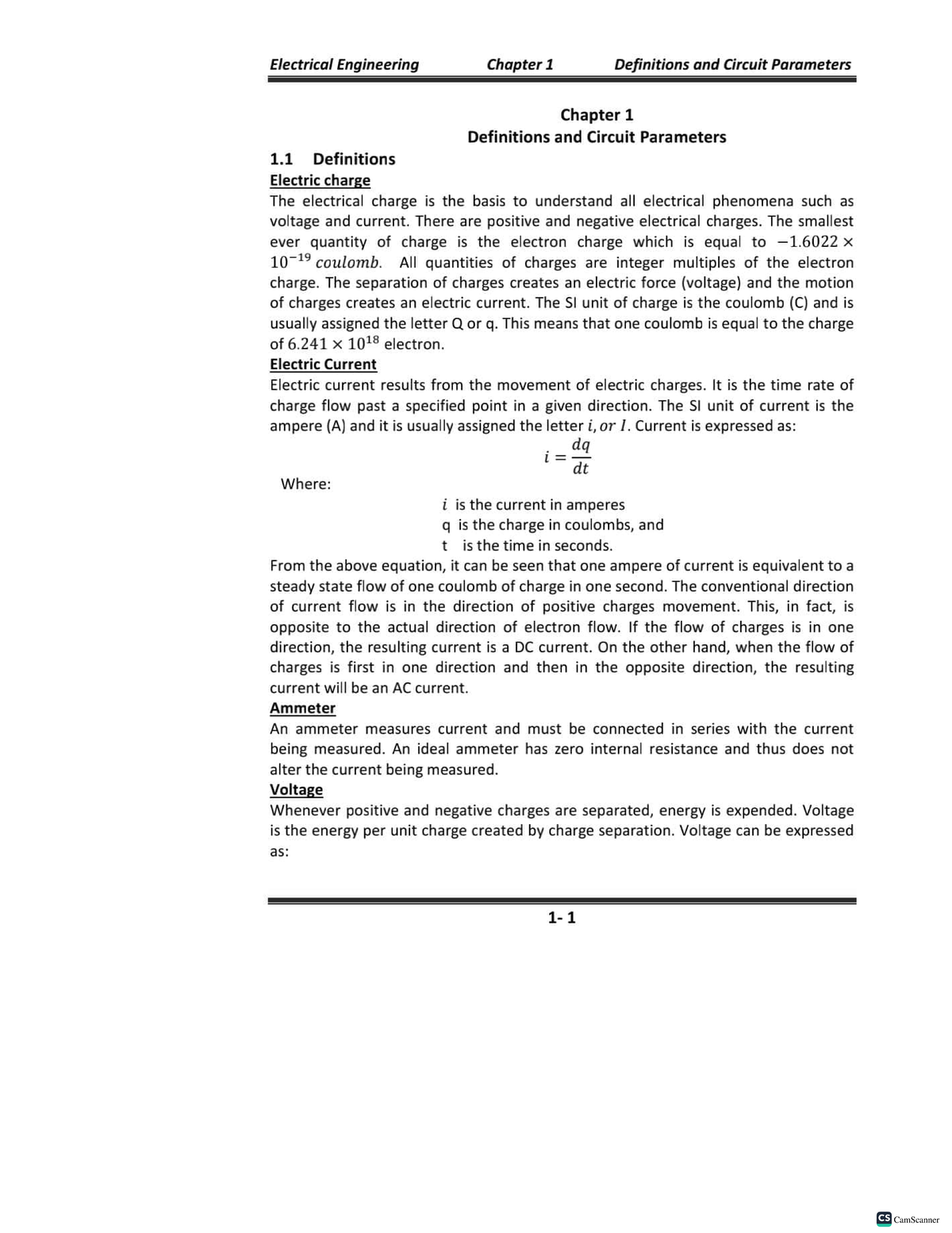 Chapter 1 Definitions and circuit parameters - Thermodynamics - Studocu