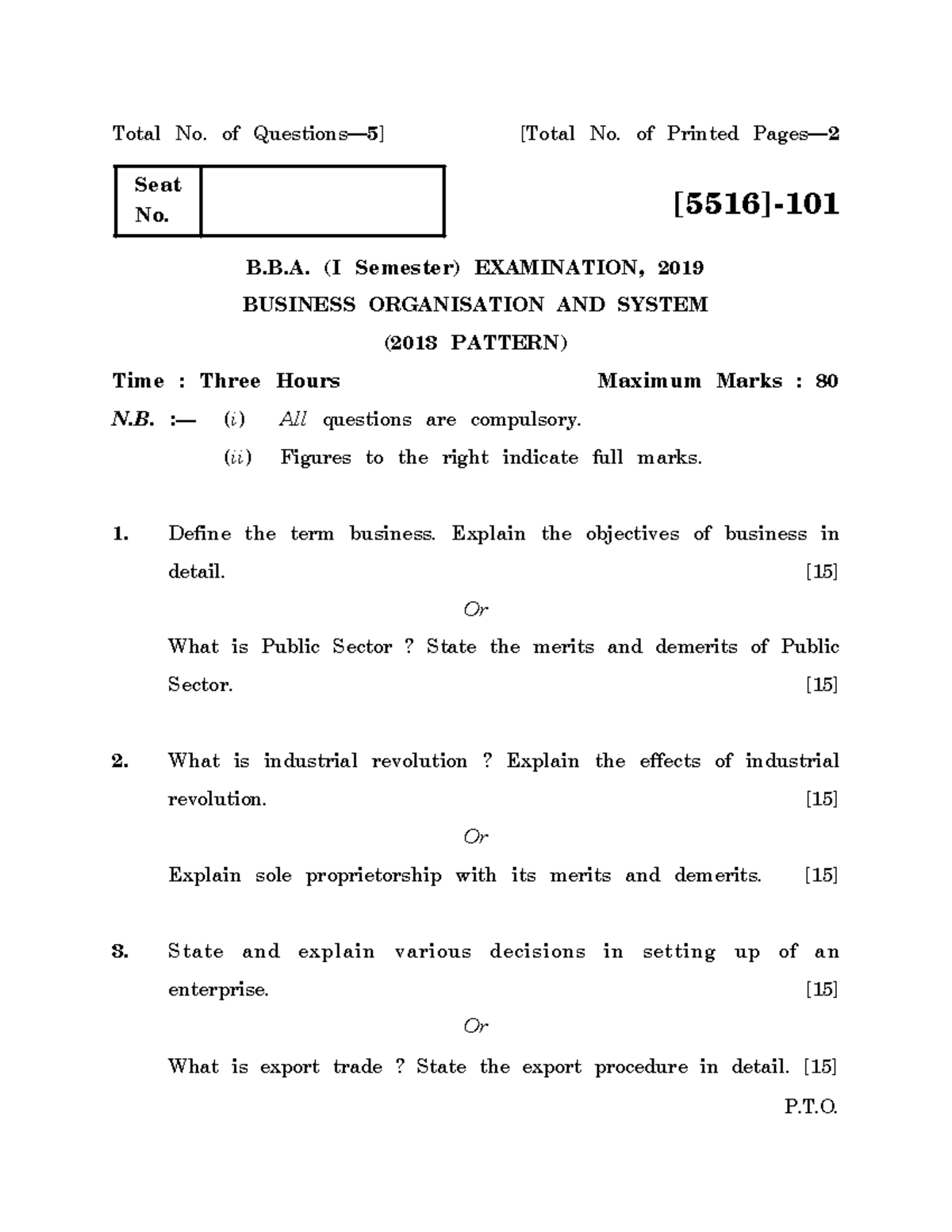 education general question paper 2019