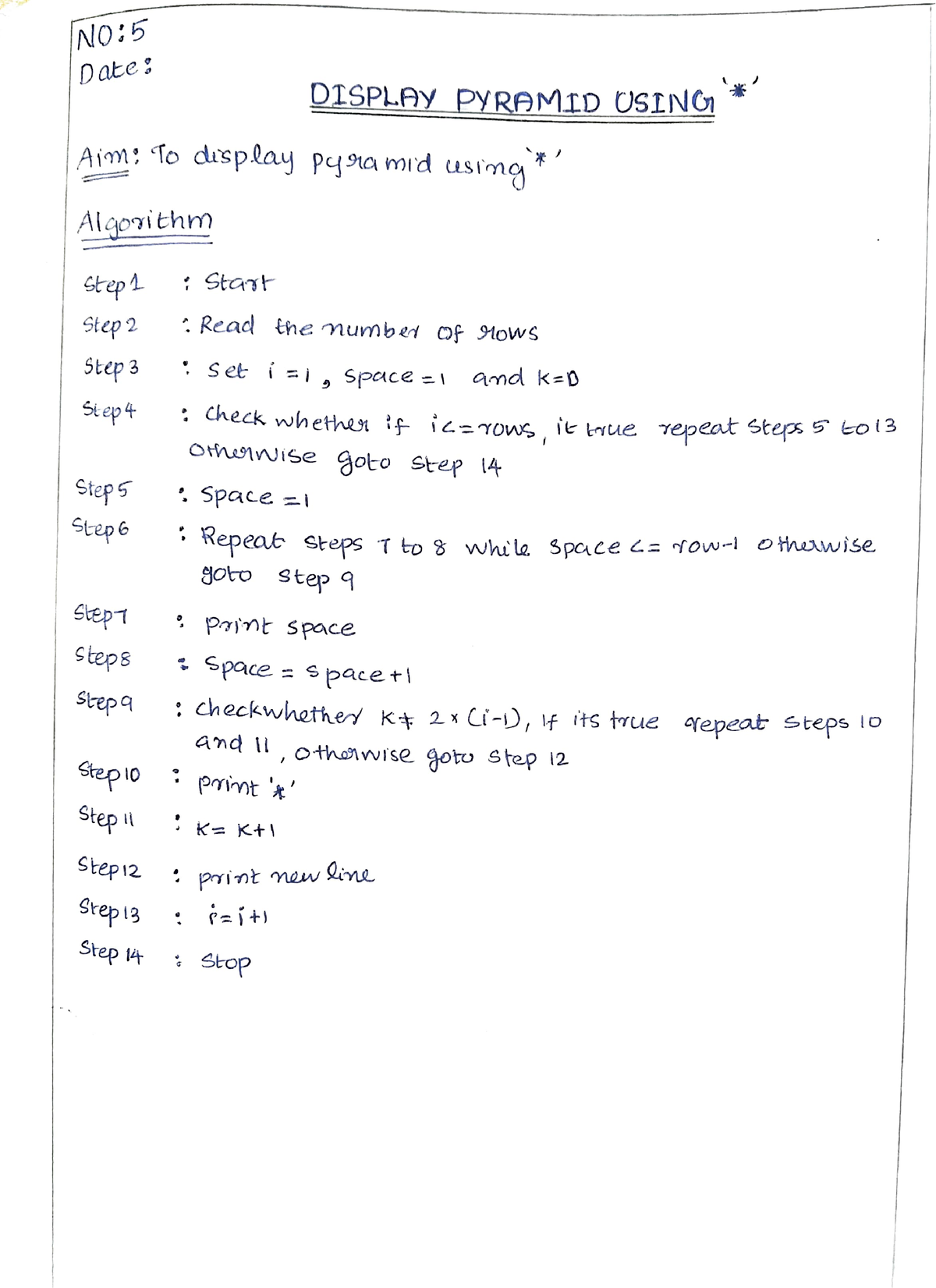 Star Patterns in C  Top 12 Examples of star pyramid patterns in C