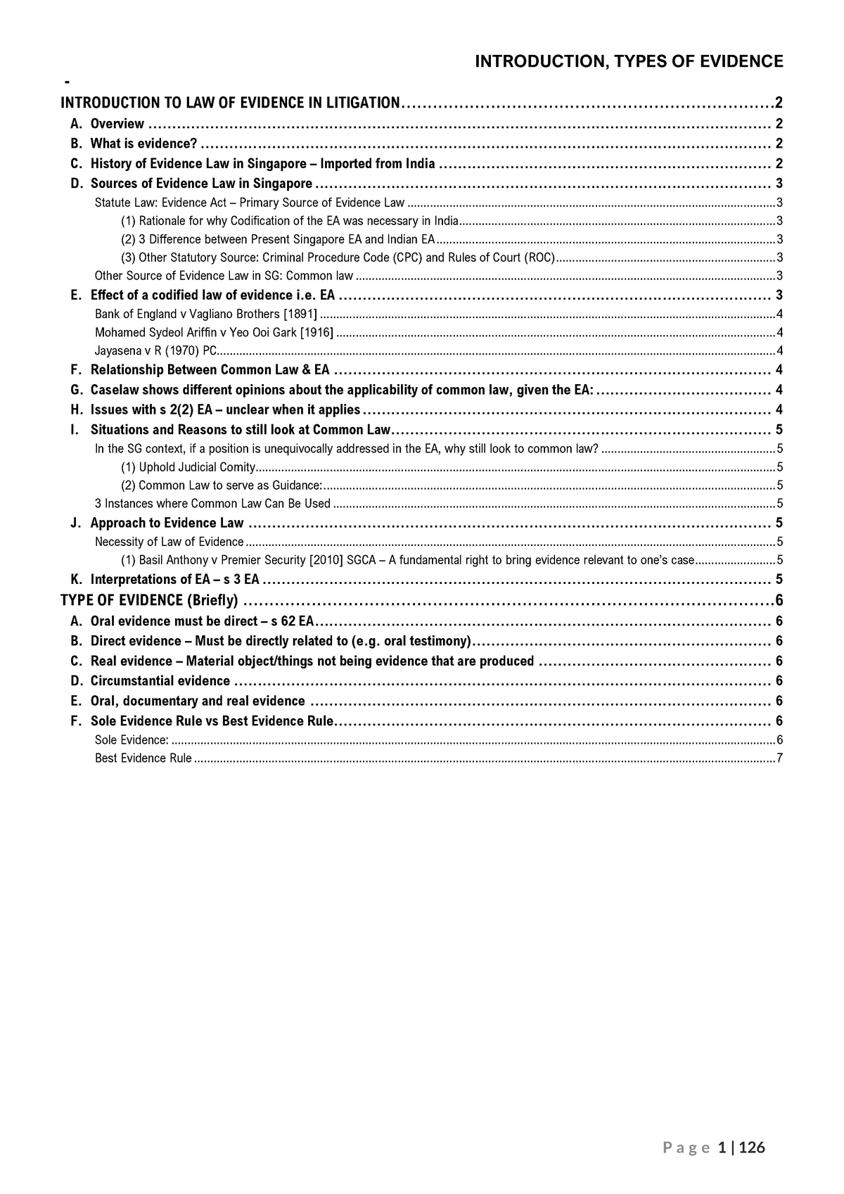 evidence-exam-final-introduction-types-of-evidence-introduction