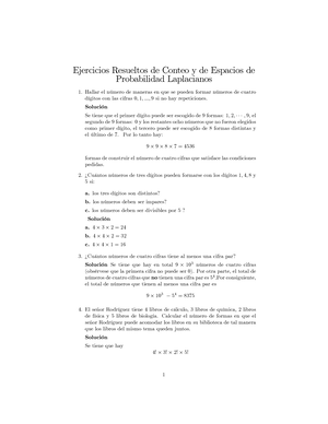 Taller 2 Probabilidad - Probabilidad Y Estad ́ıstica Fundamental ...