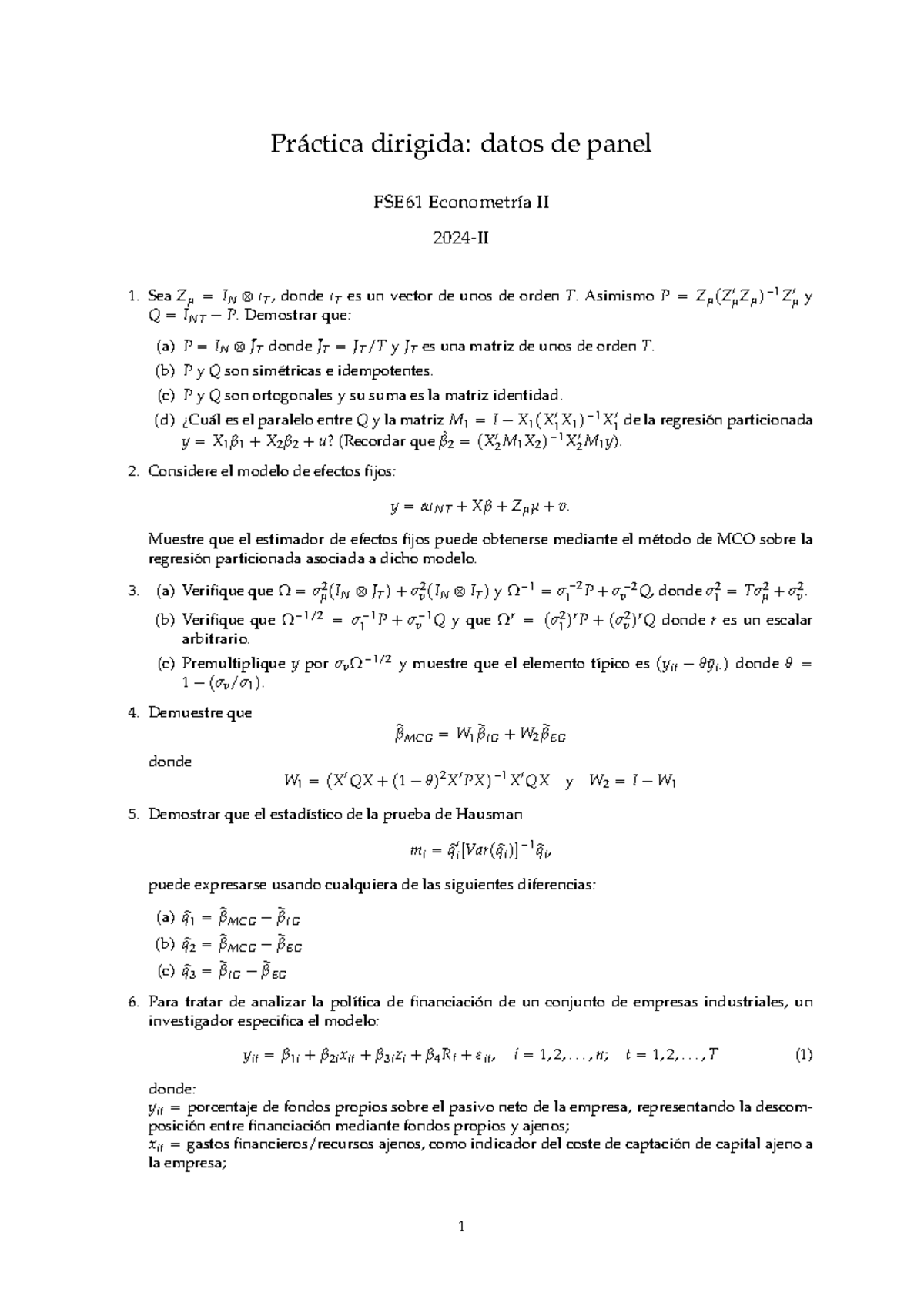6. Practica Dirigida-Modelos de datos de panel - Pr ́actica dirigida ...