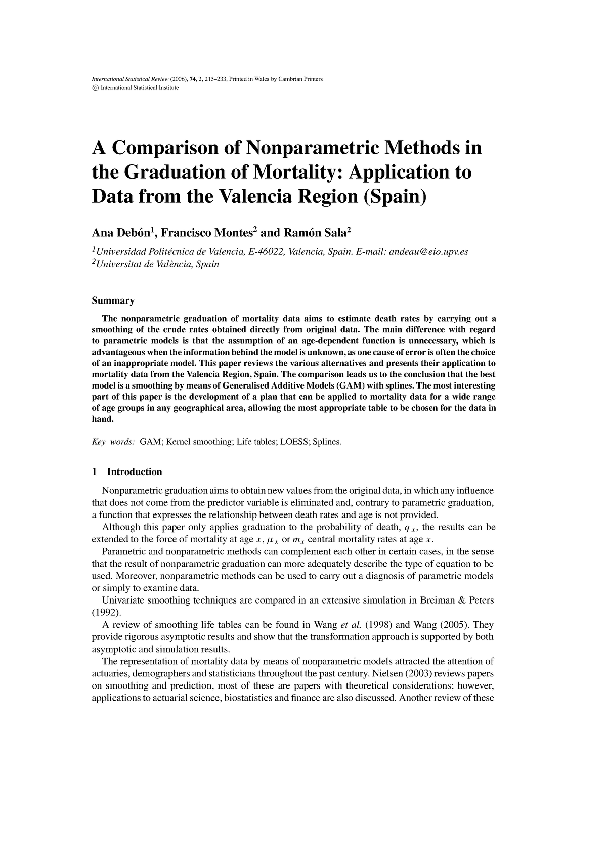 statistical tests research paper