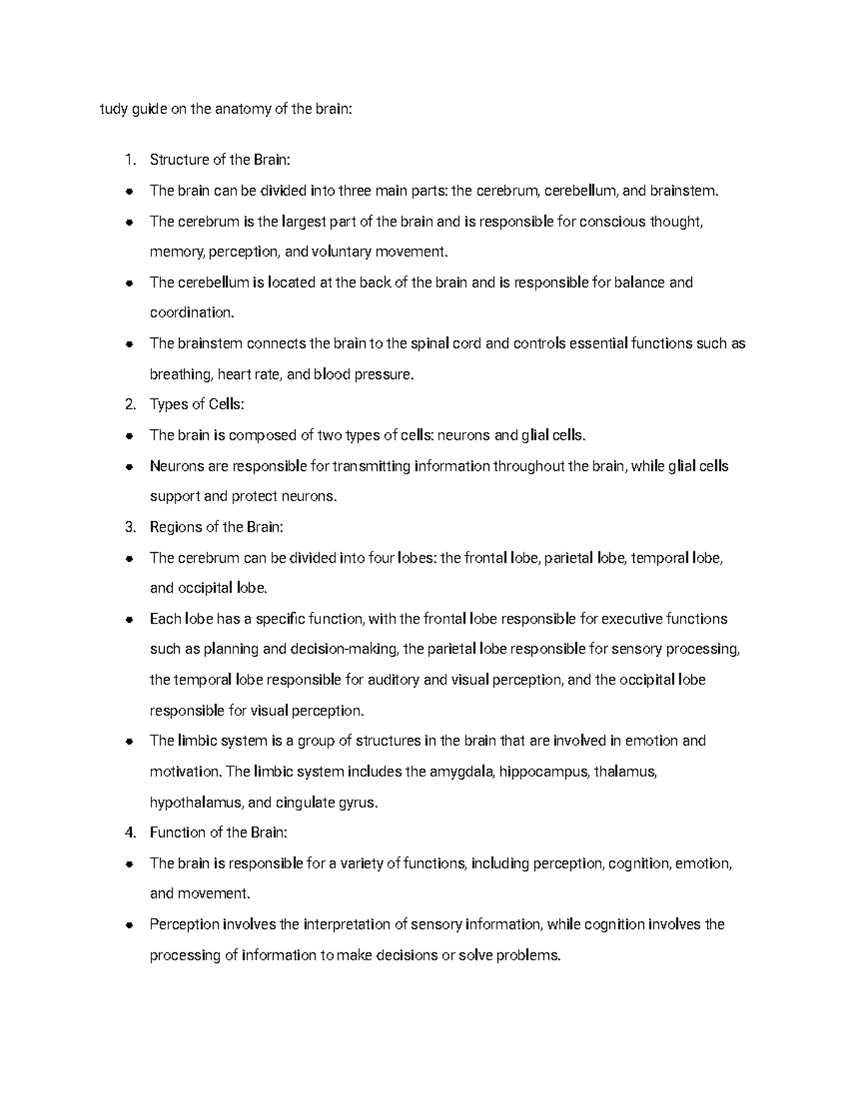 Study Guide On The Anatomy Of The Brain Tudy Guide On The Anatomy Of The Brain Structure Of Study Guide On The Anatomy Of The Brain Tudy Guide On The Anatomy Of The Brain Structure Of