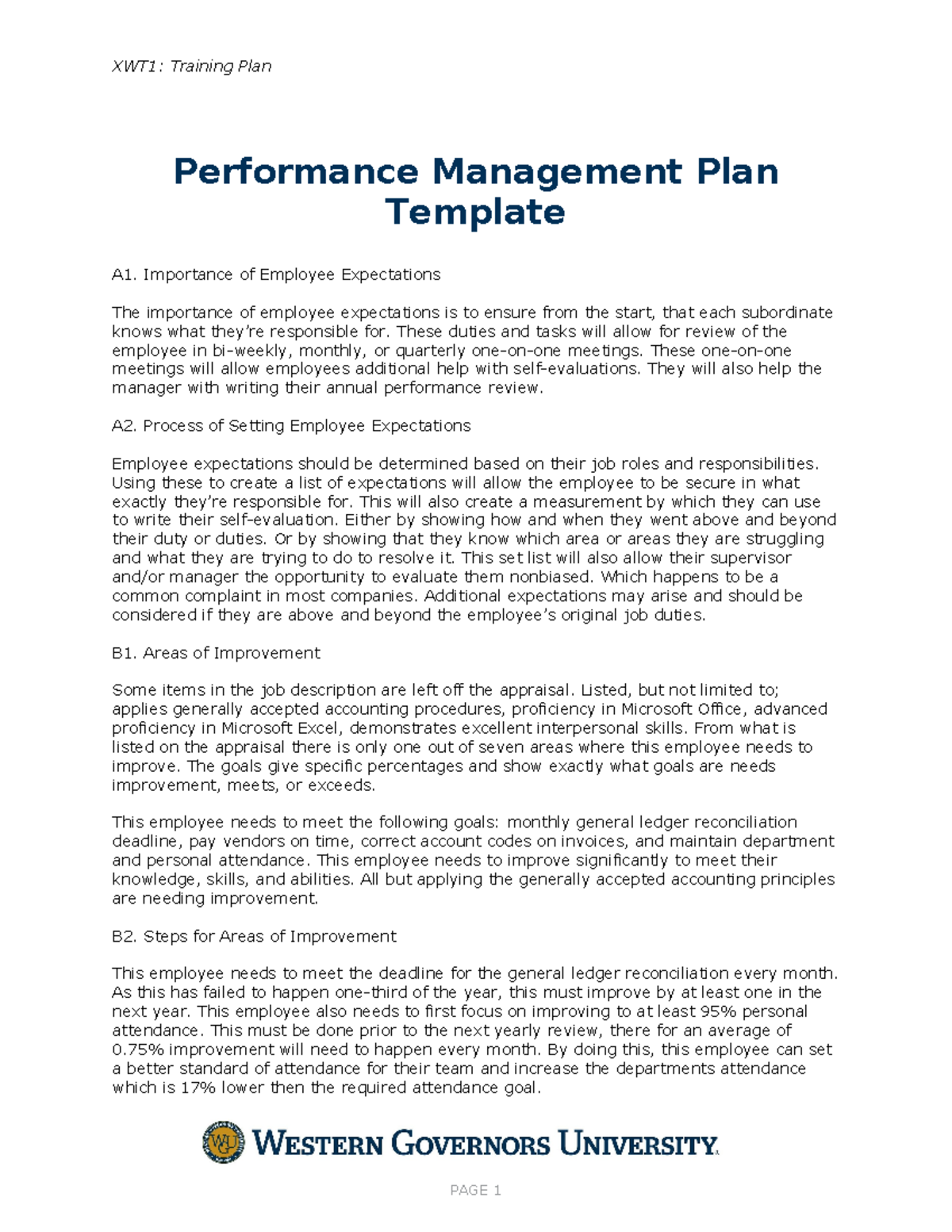 C235 Task 2 - This task is to show the talent management programs such ...