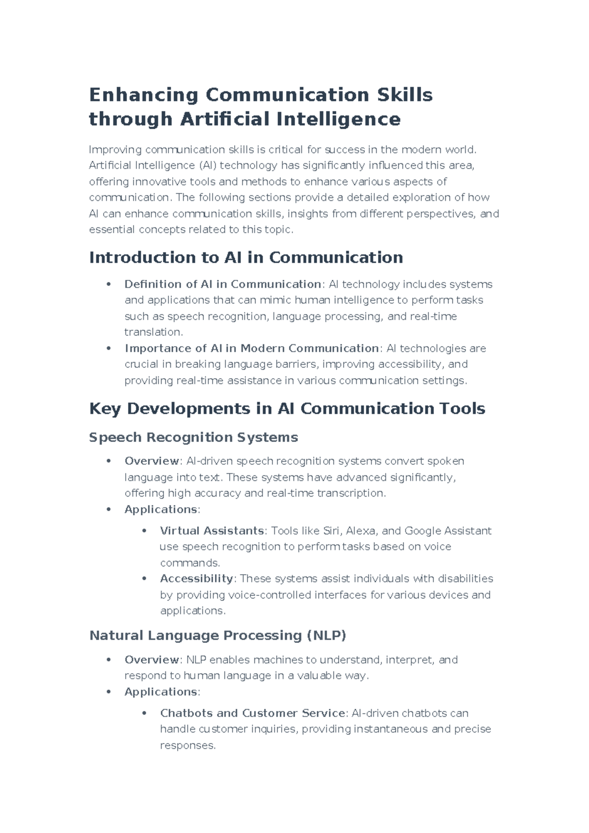 Enhancing Communication Skills through Artificial - Enhancing ...