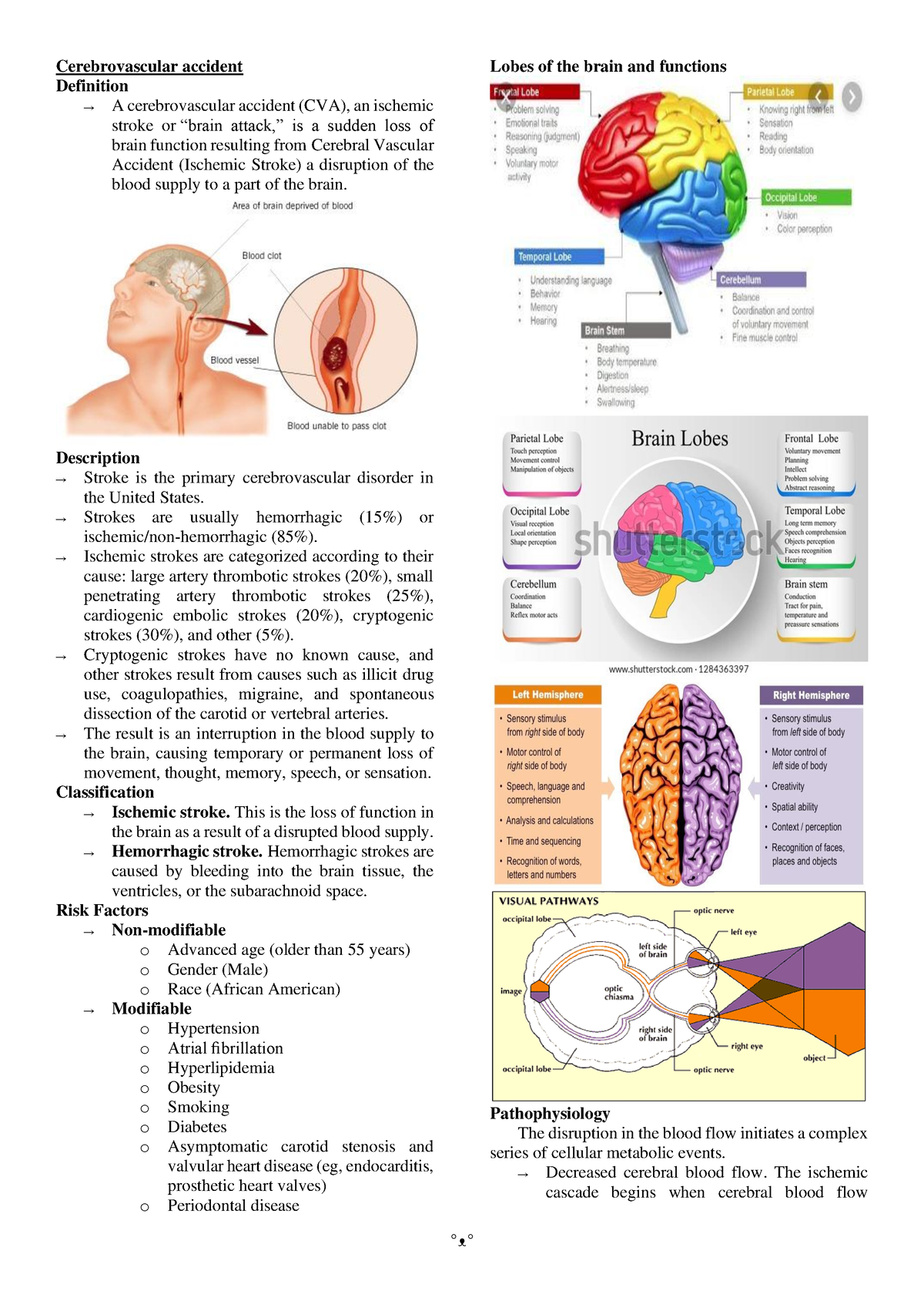 NCM116 Cerebrovascular accident SF - Cerebrovascular accident ...