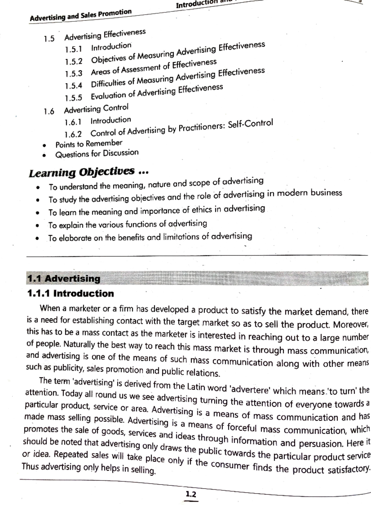 Advertising & Sales BBA semester 6 chapter 1 - Studocu