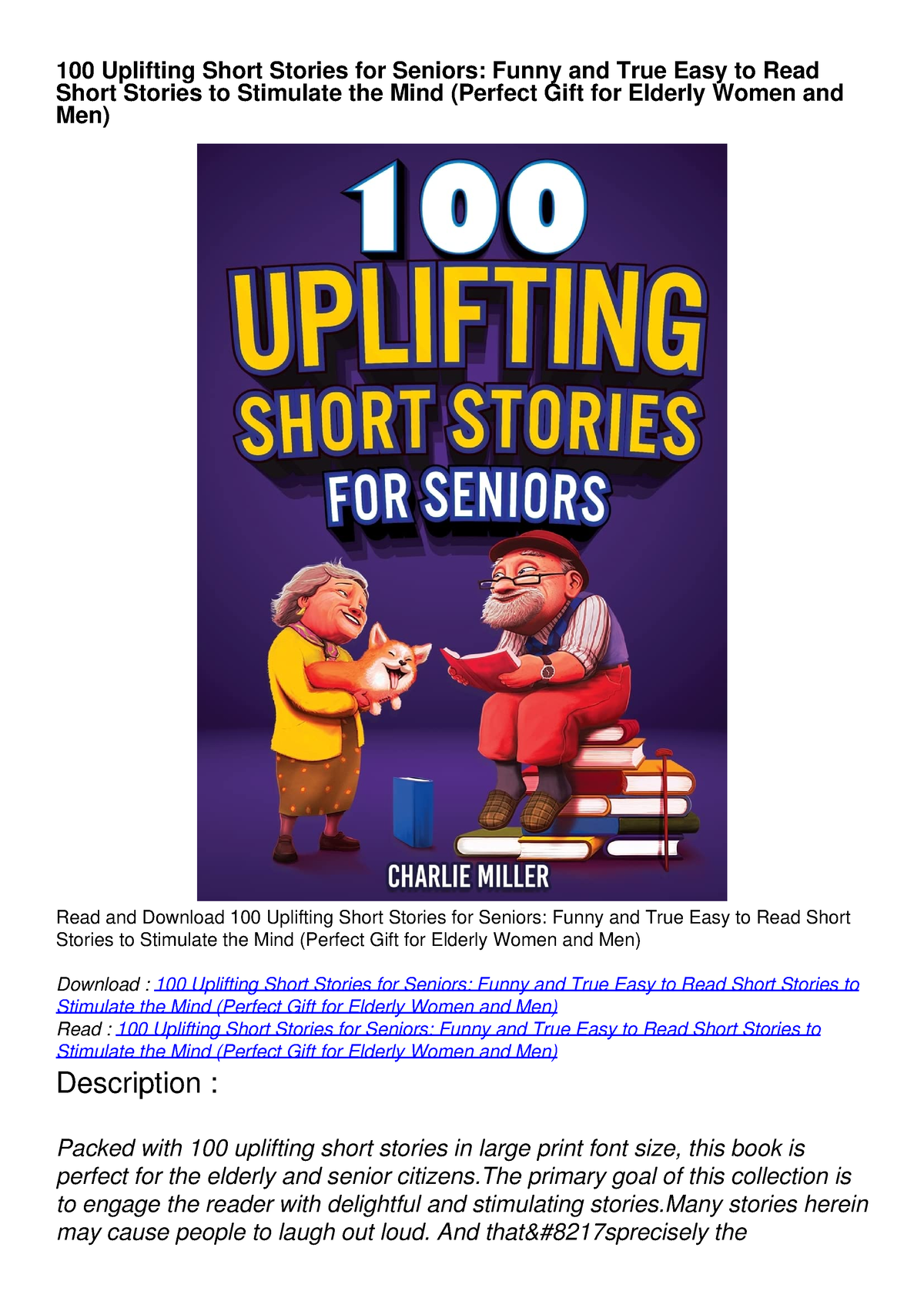 download-pdf-100-uplifting-short-stories-for-seniors-funny-and-true