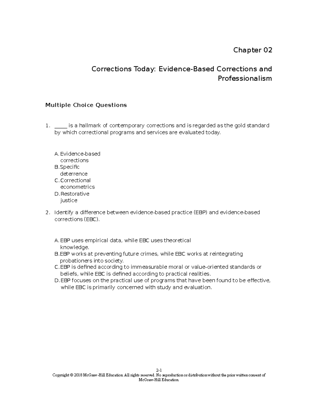 TBChap 002 - Copy - thrtth - Chapter 02 Corrections Today: Evidence ...