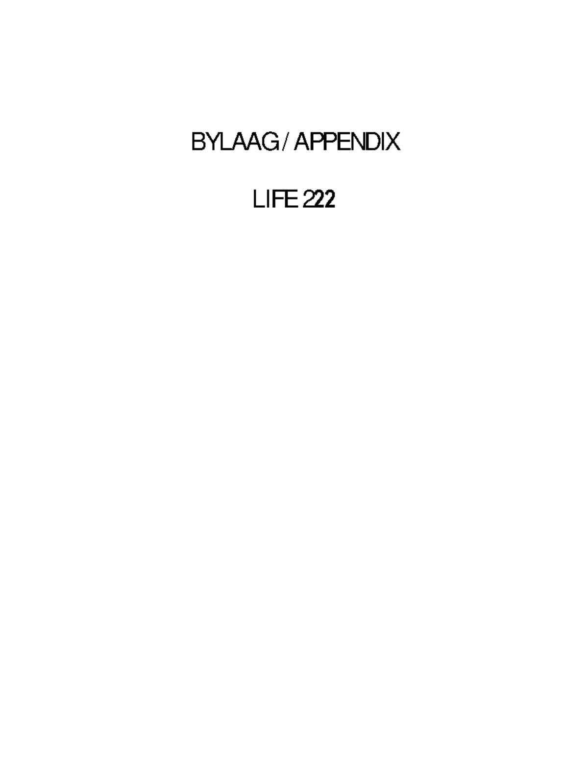 LIFE 222 Appendix Flow diagrams ENG - BYLAAG / APPENDIX LIFE 2 22 ...
