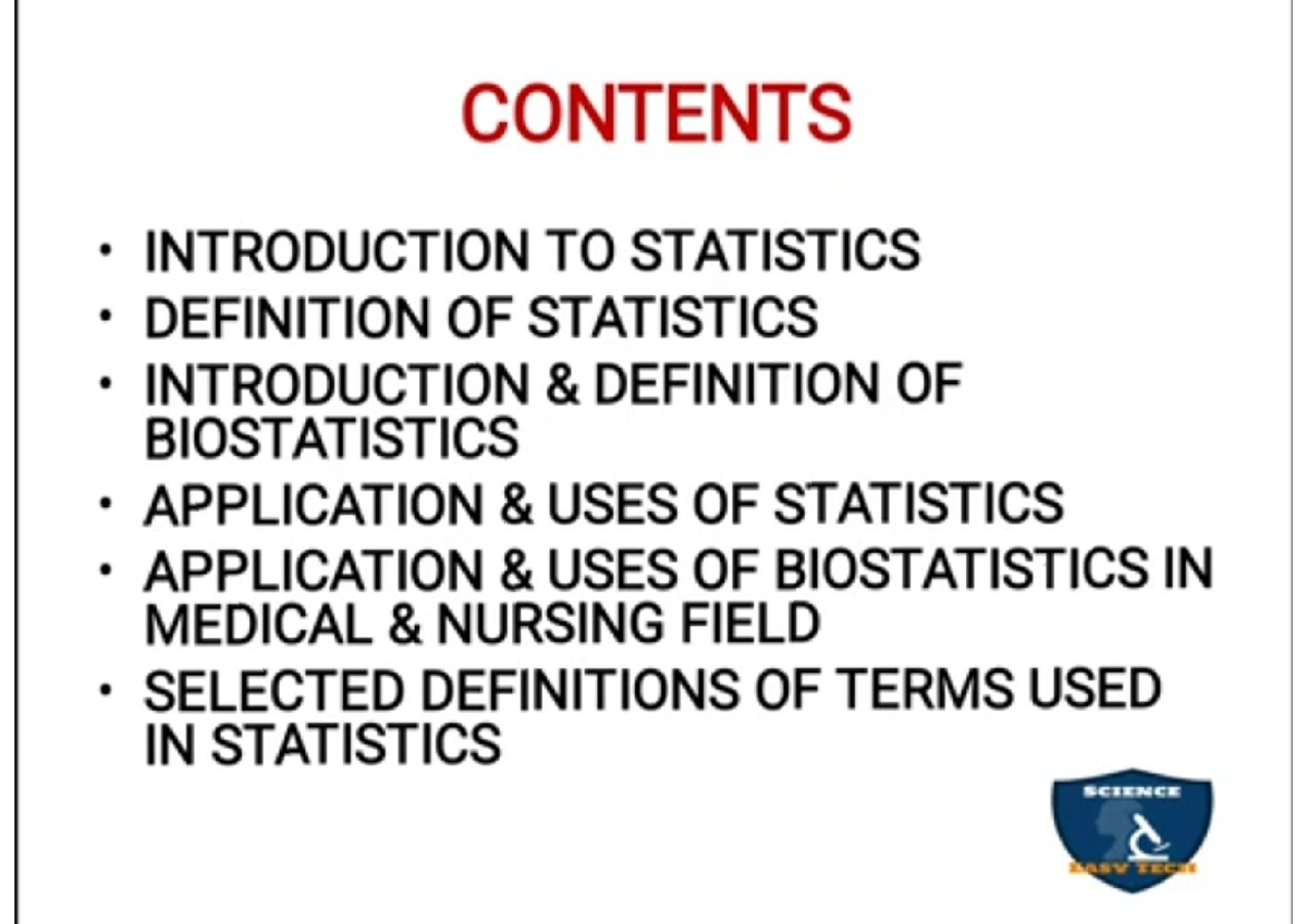 Bio statistics - Nursing - Studocu