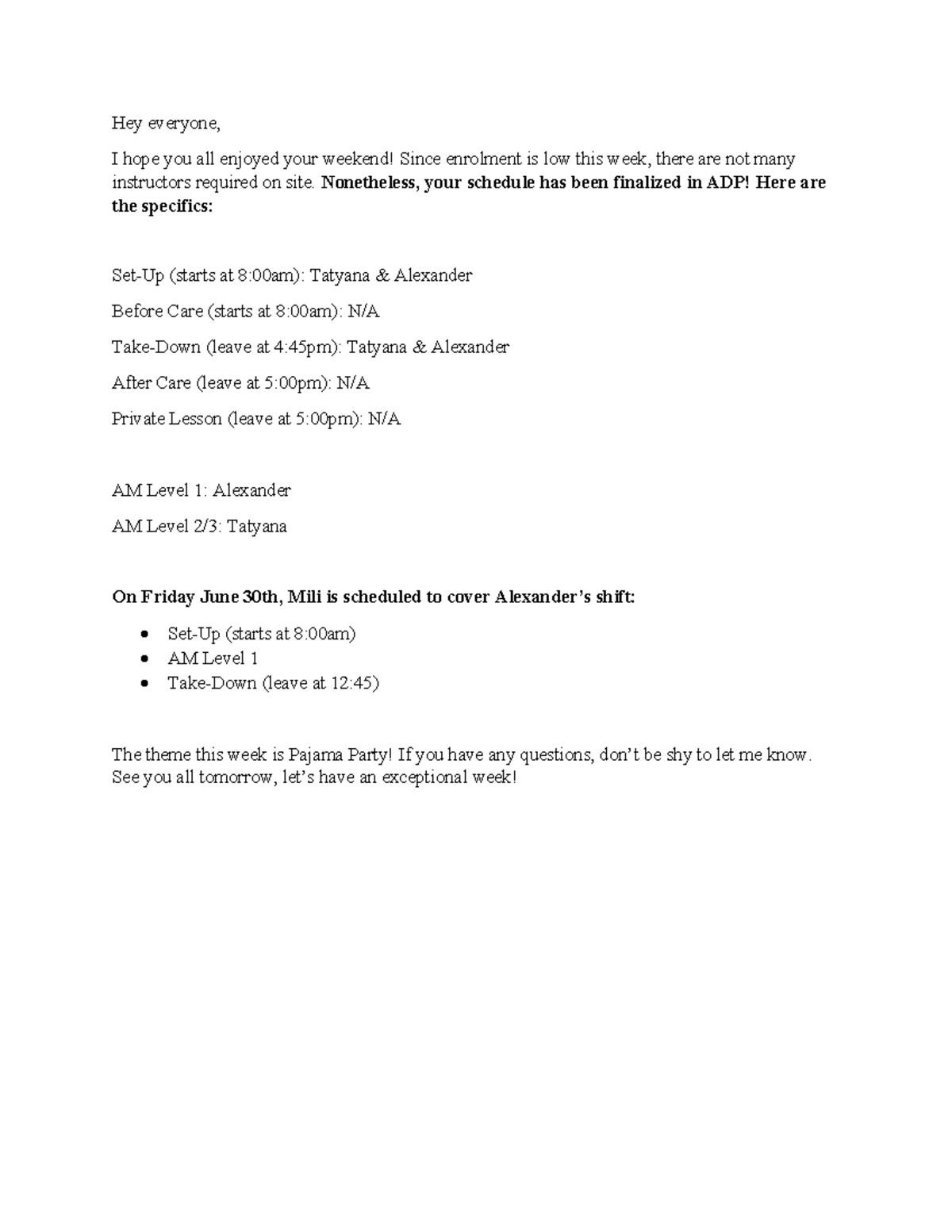 Pedalheads Week 1 Email Hey everyone, I hope you all enjoyed your