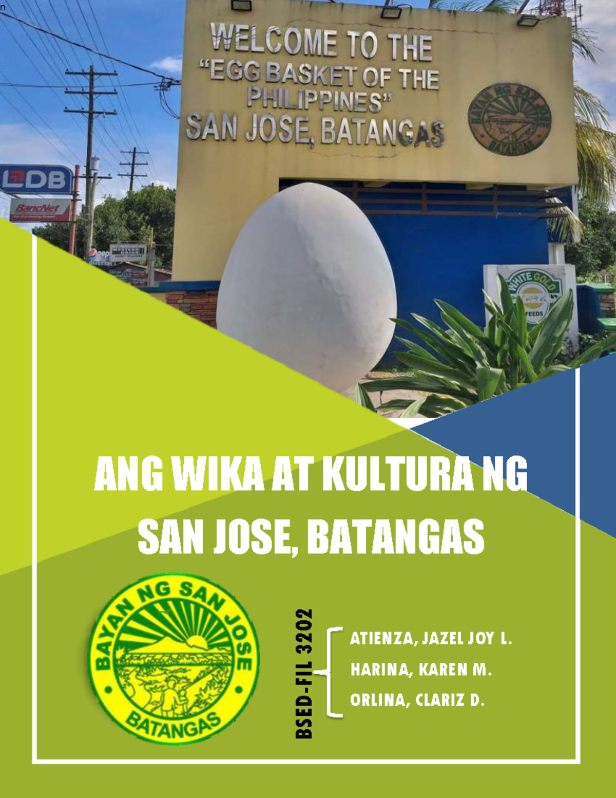 Fieldwork San-Jose-Batangas - n ANG WIKA AT KULTURA NG SAN JOSE ...