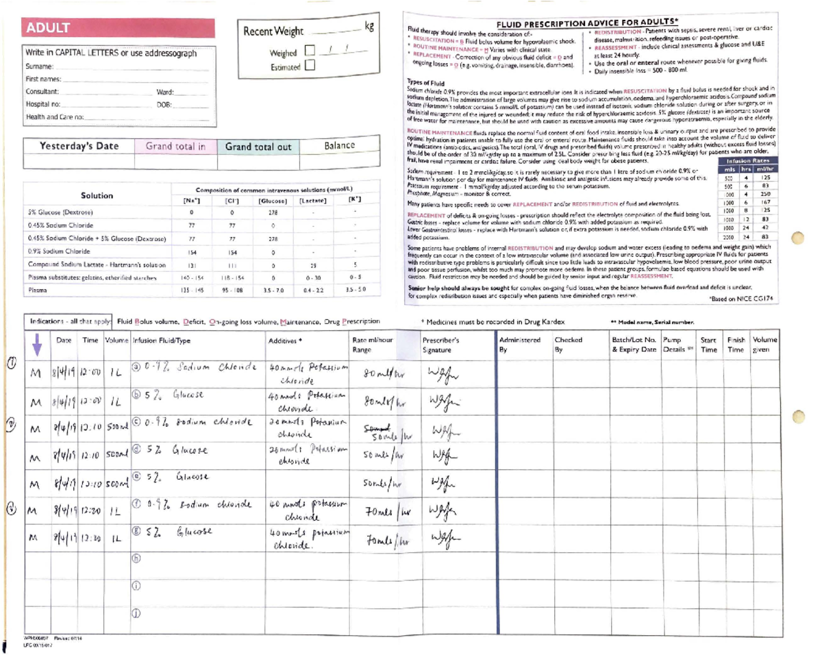 Fluids - notes - (J) r ADULT Wri te in CAPITAL LETT ERS cir use ...