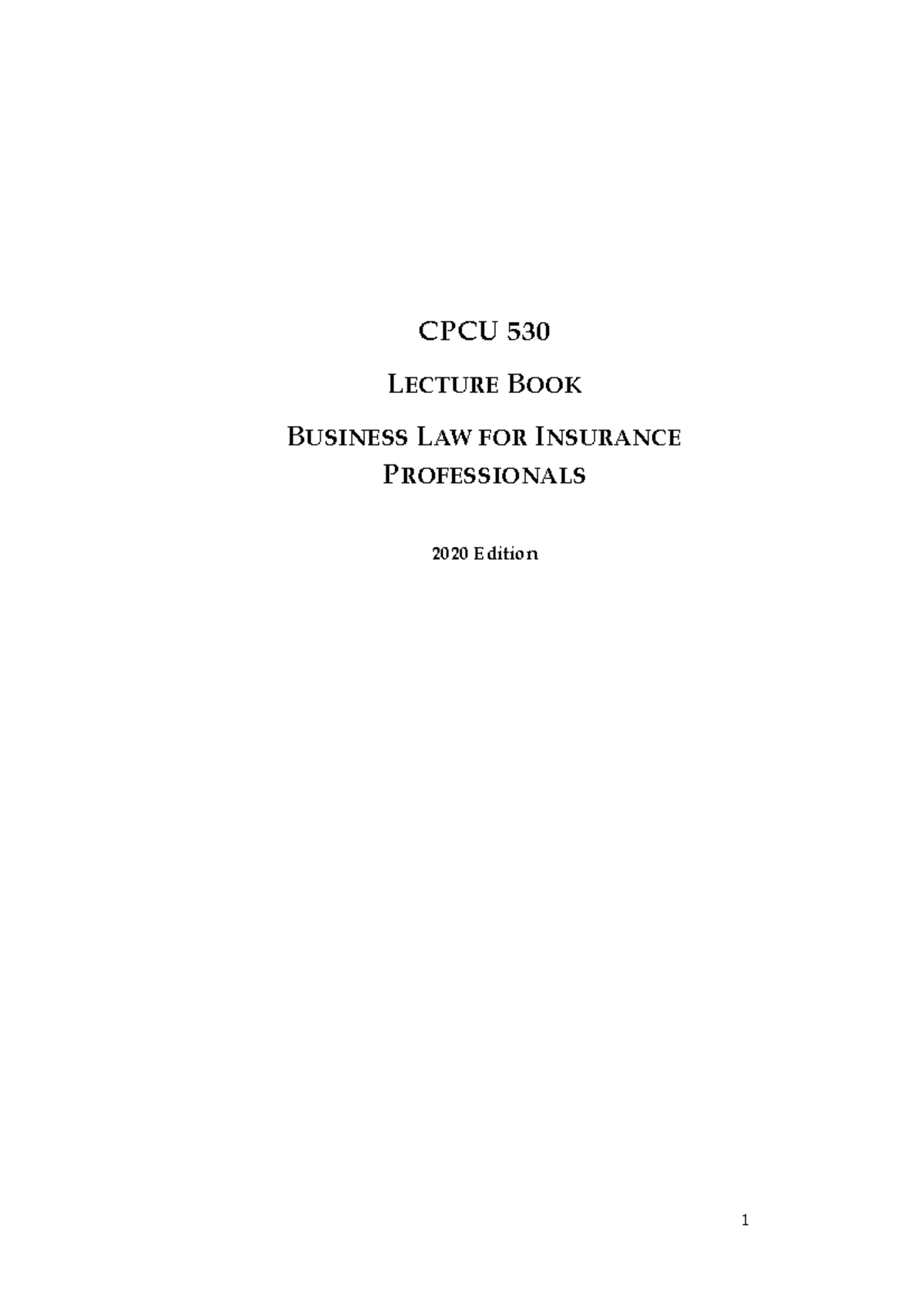 1-business-law-cpcu-530-chapter-1-cpcu-530-lecture-book-business