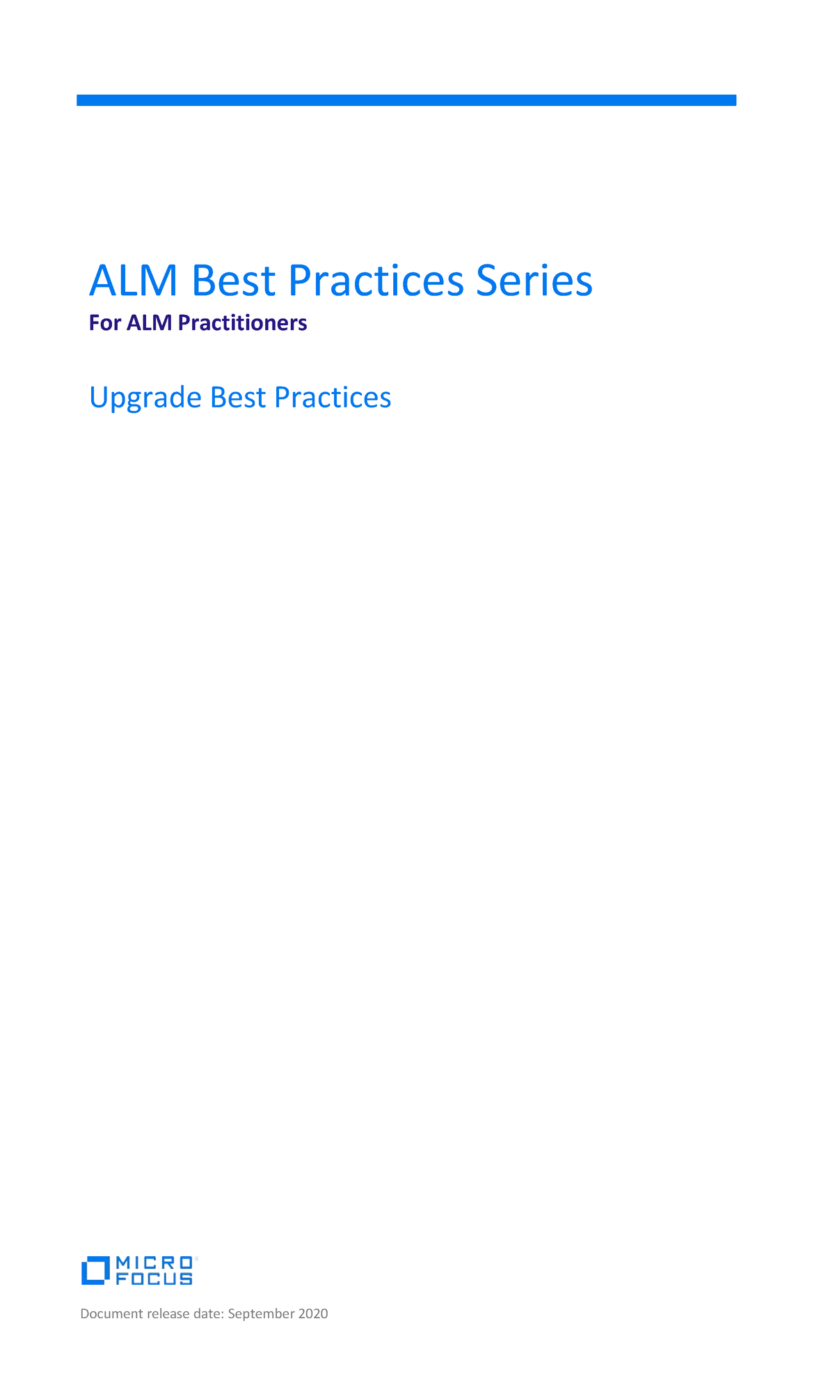 Upgrade Best Practices IOS - ALM Best Practices Series For ALM ...