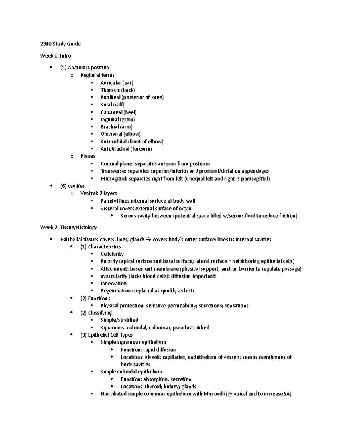 2340 Final Exam Study Guide - BIO 2340 - Cal Poly Pomona - Studocu