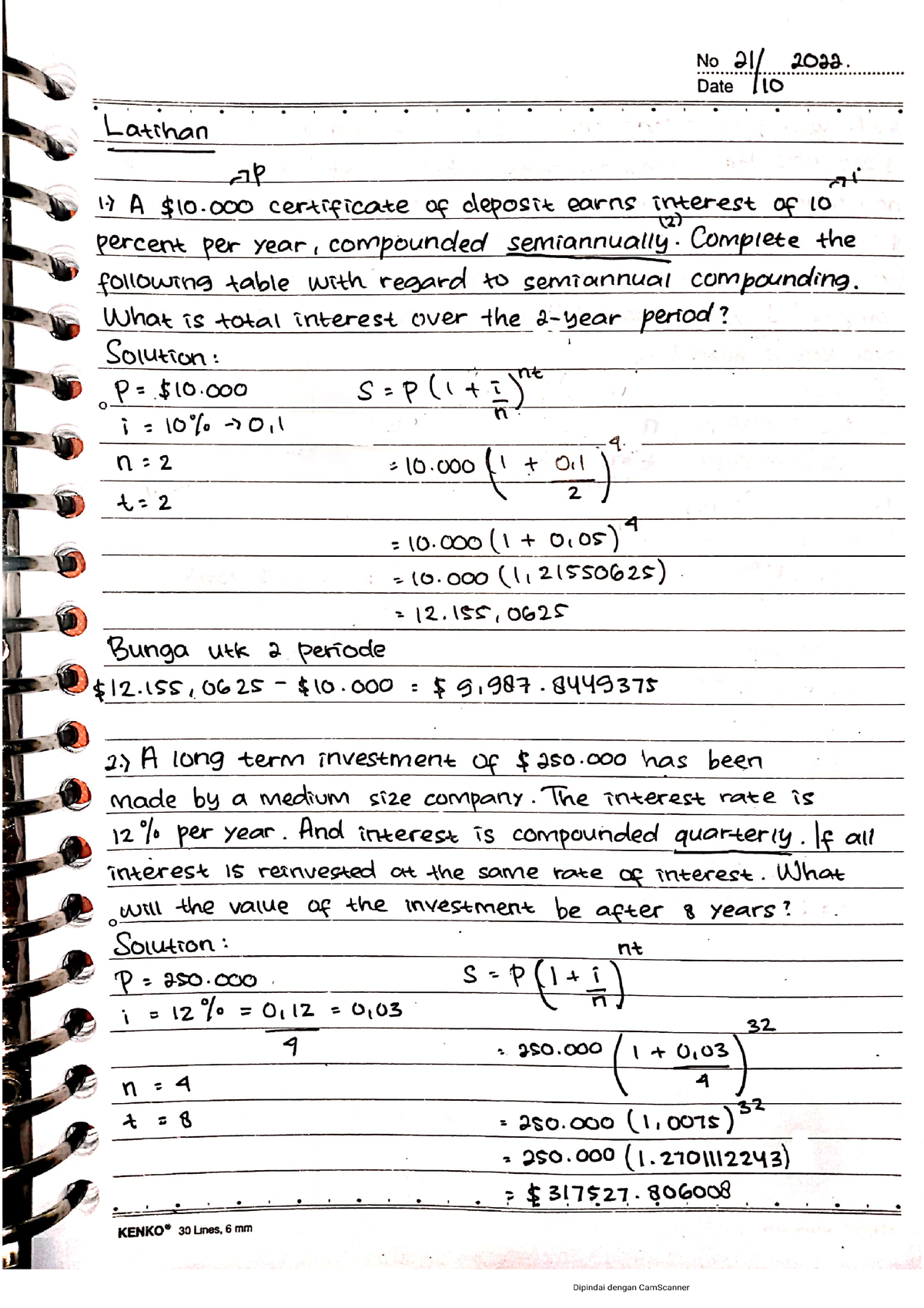 Latihan Matbis 4 - Matematika Bisnis - Studocu