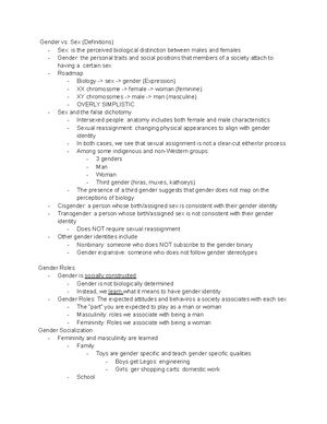 Sociology Notes Week 1 - Sociology Notes 8/ Names we choose for our ...