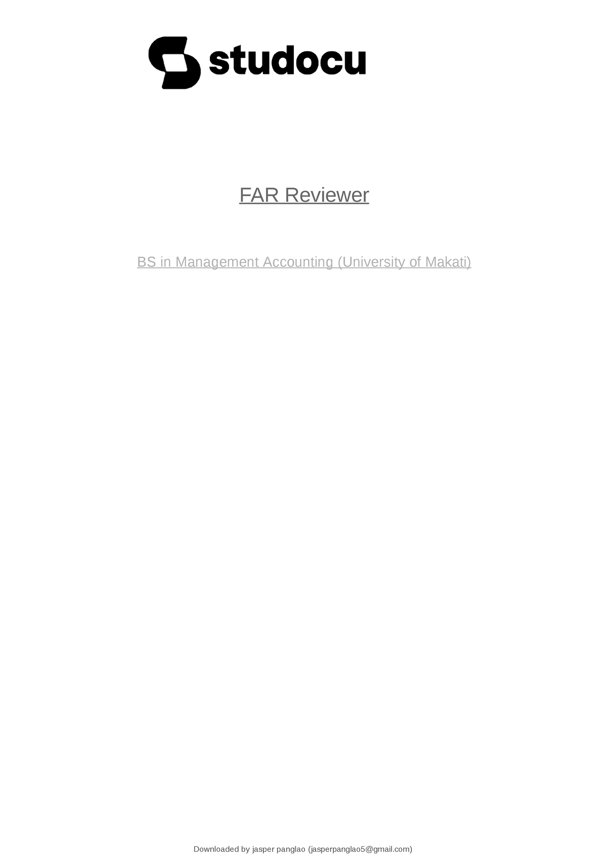 Far-reviewer - This Document Contains A Summary Of Far And Sample ...