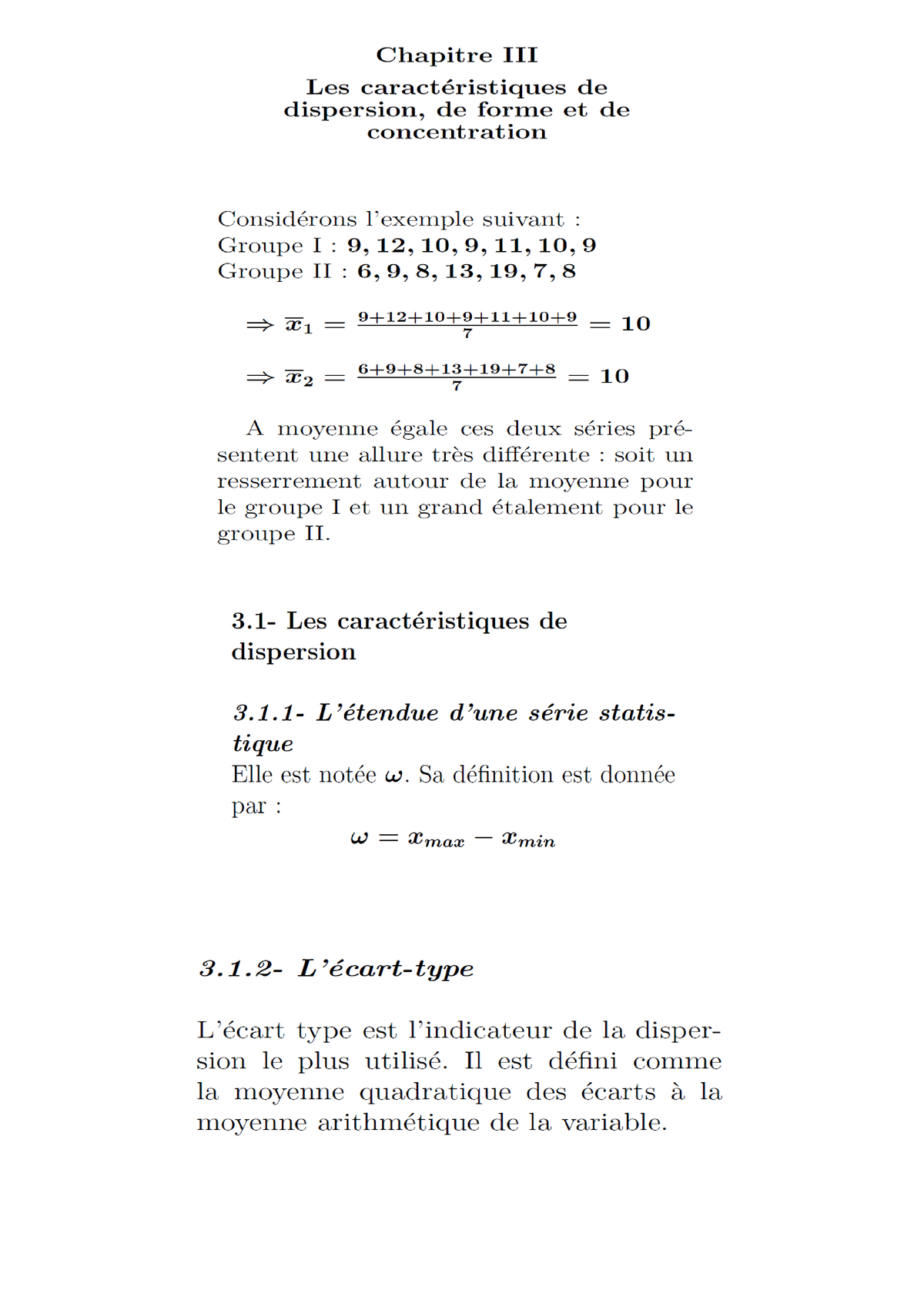 Chapitre 3 étudiants - L1 AES - Méthodes D’analyse Mathématique - Studocu