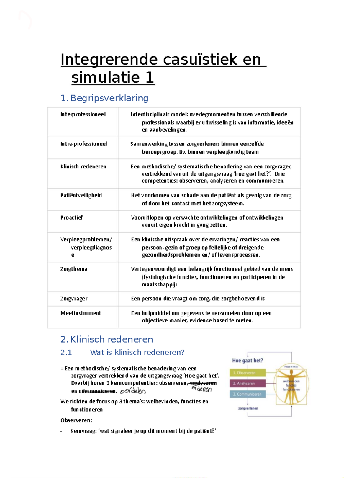 Integrerende Casuistiek En Simulatie - Integrerende Casuïstiek En ...