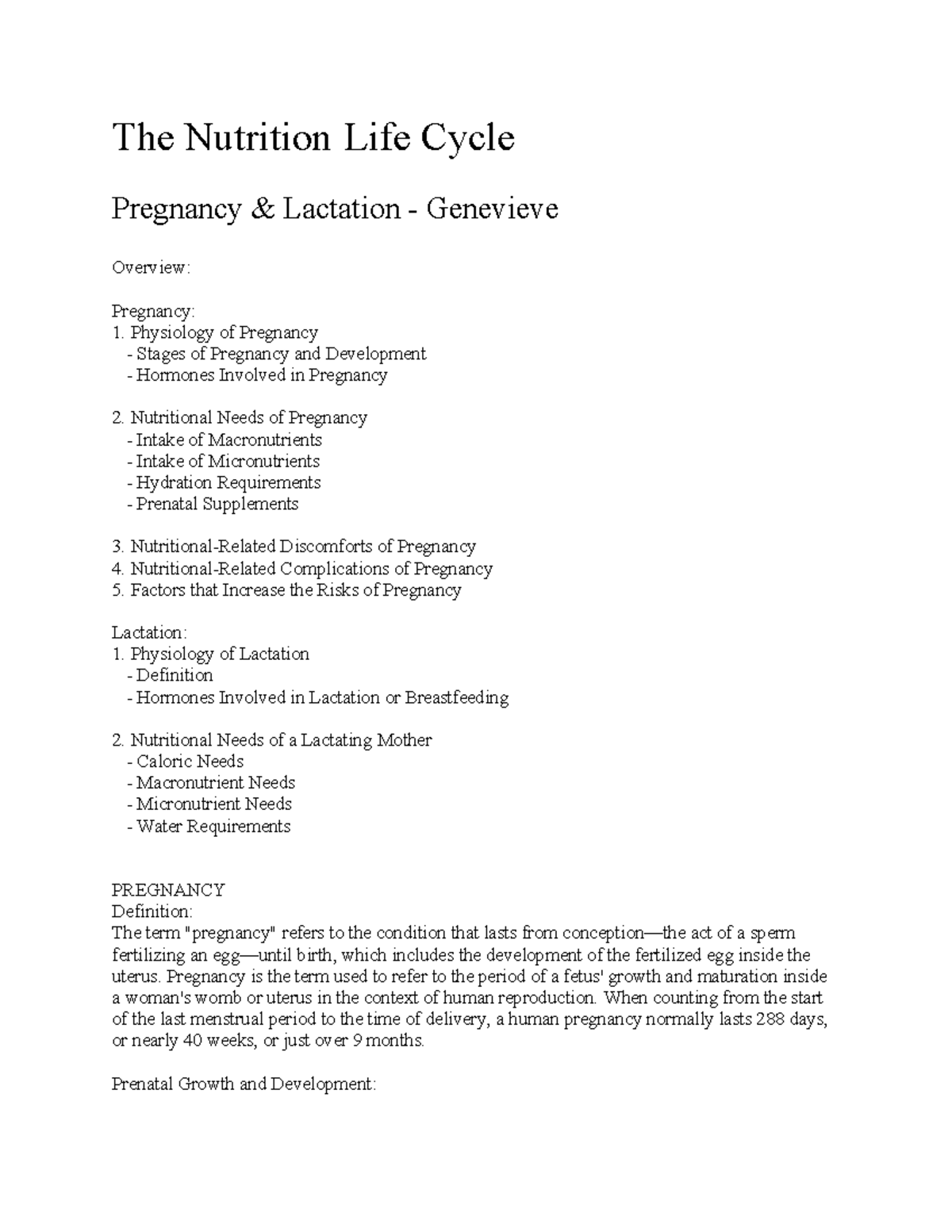 LIFE CYCLE NUTRITION visual data 4