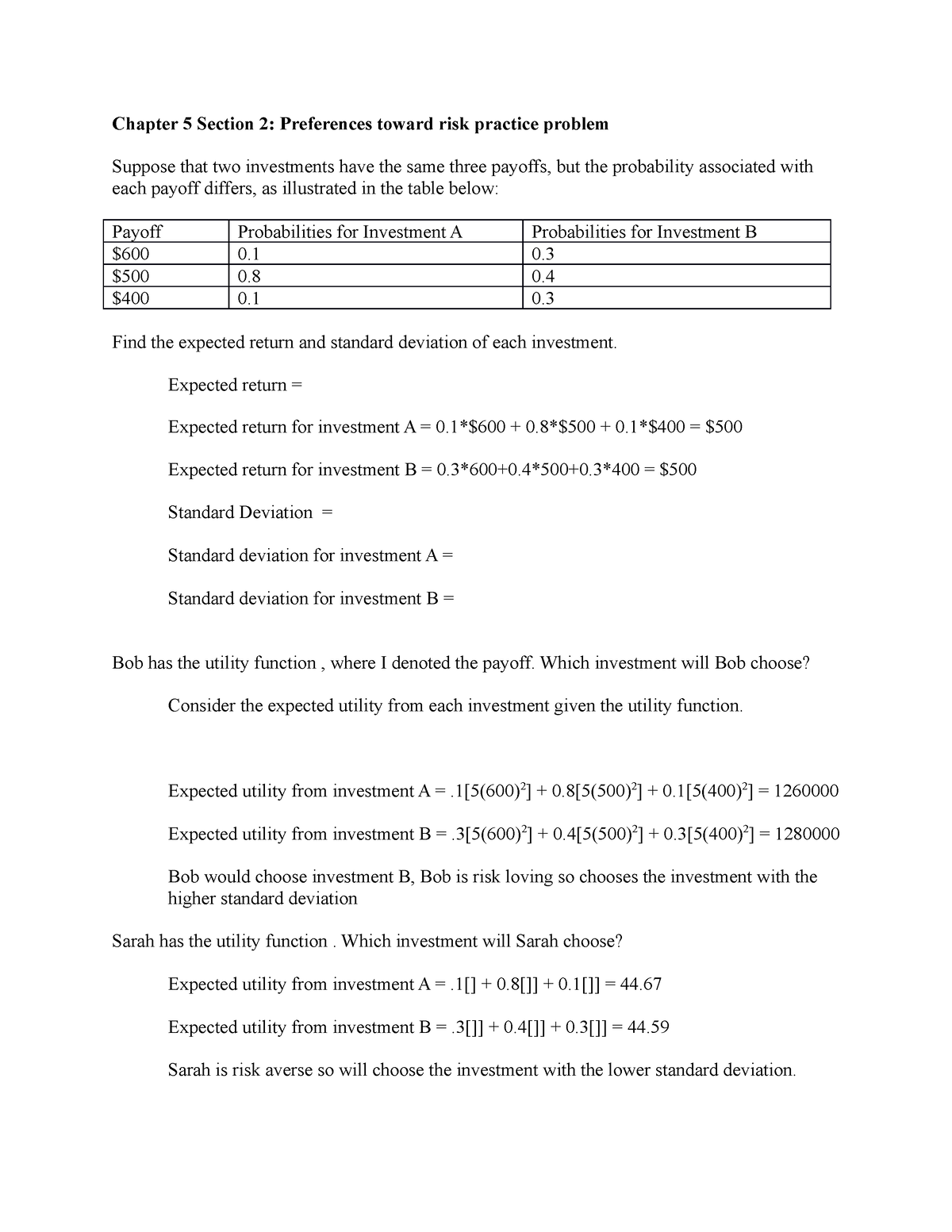 chapter 5 problem solving with financial models answer key