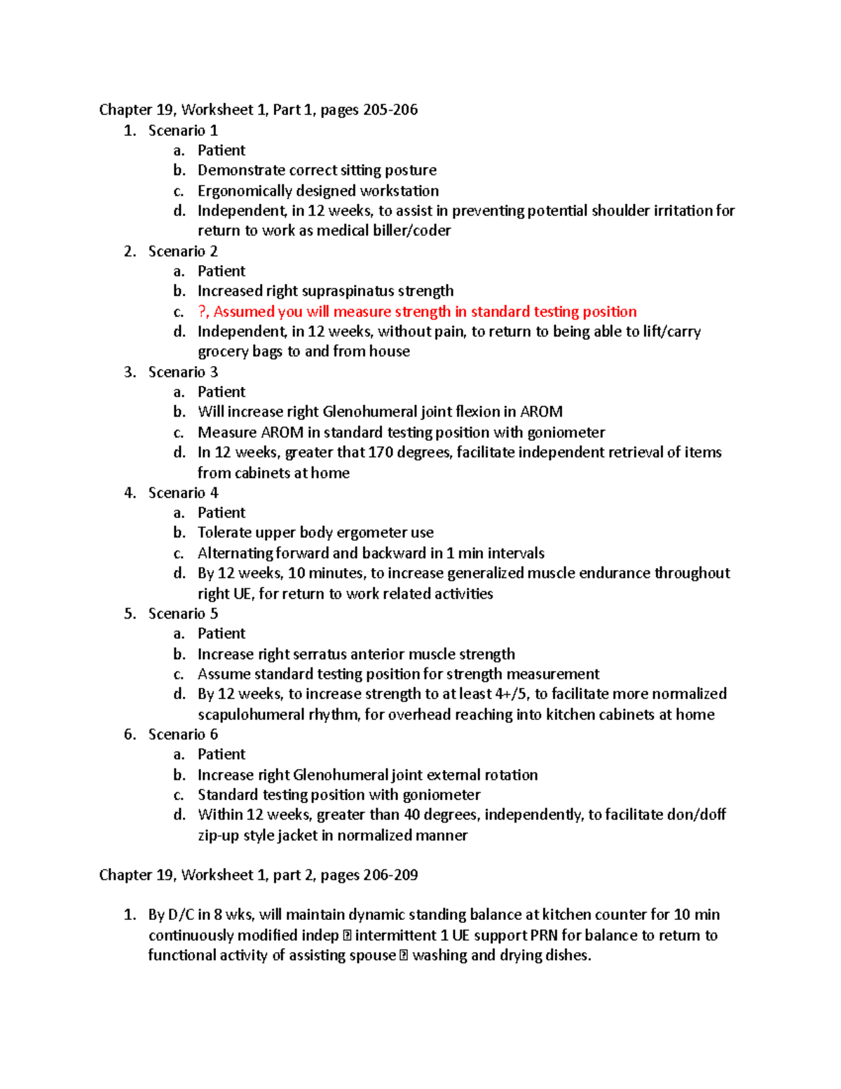 Soap 1920 SOAP note chapter 1920 answers Chapter 19, Worksheet 1