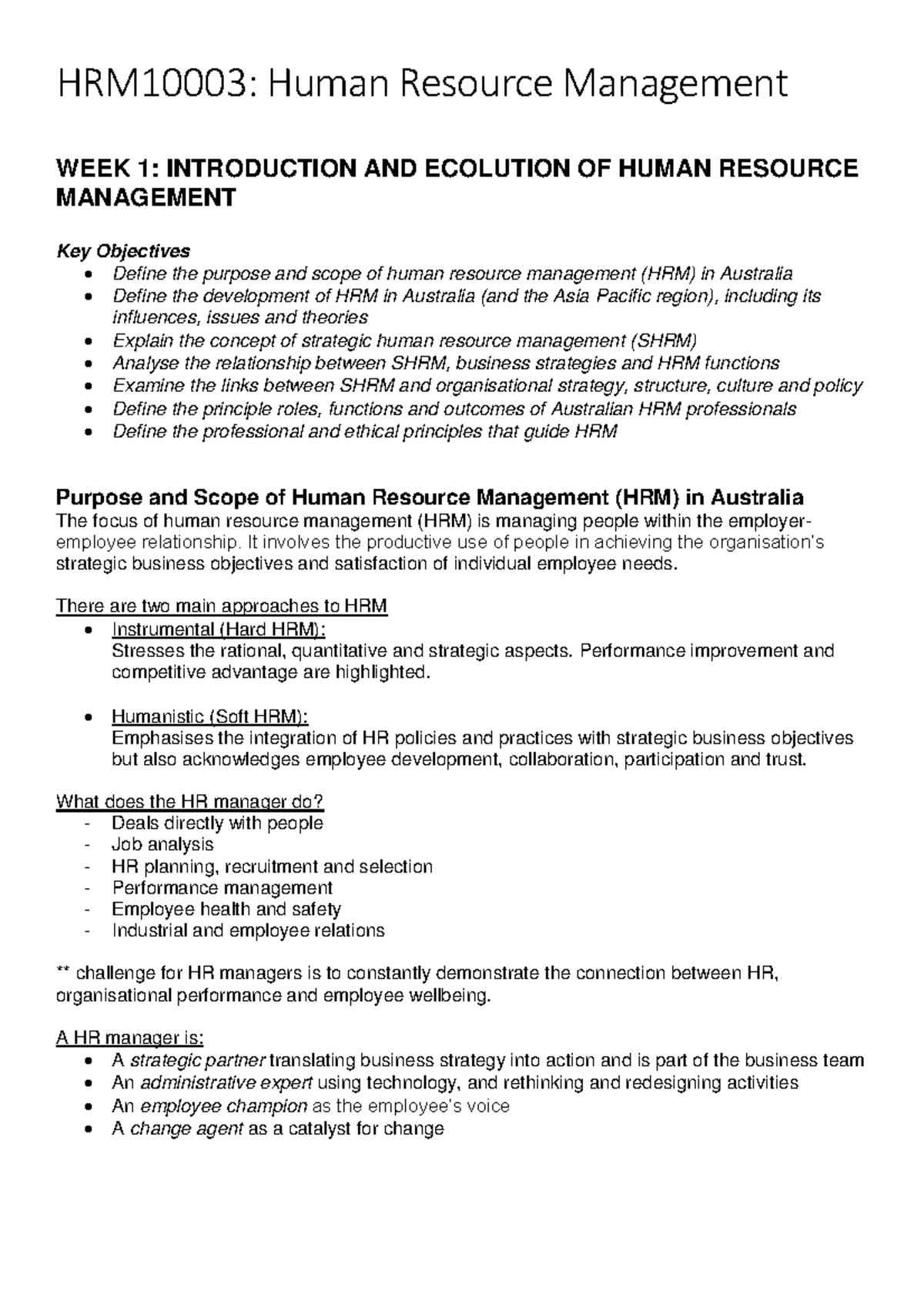 hrm-week-1-additional-notes-hrm10003-human-resource-management-week