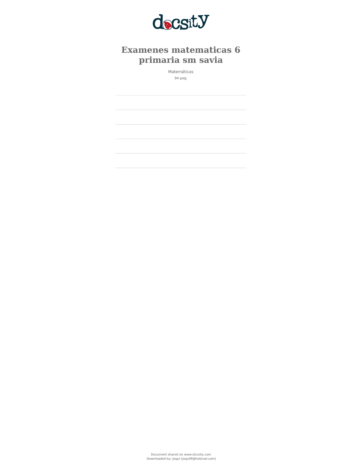 Docsity examenes matematicas 6 primaria sm savia - Matemáticas ...