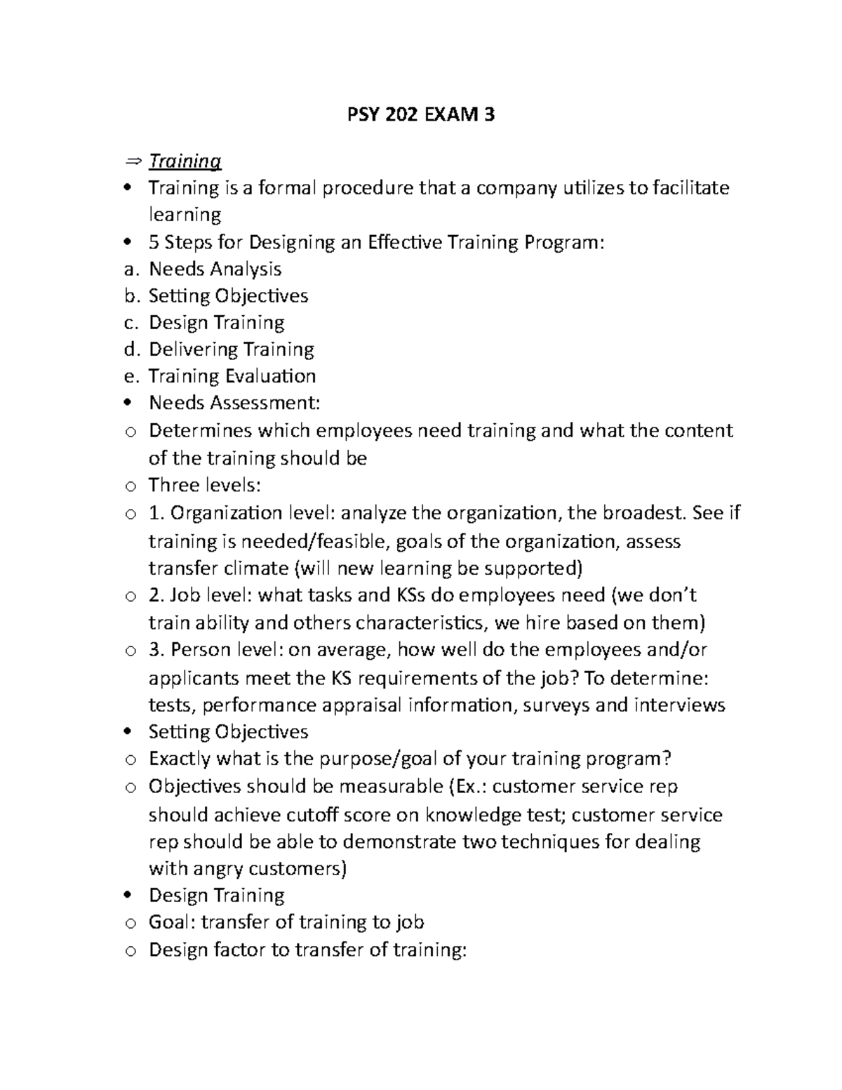 PSY 202 EXAM 3 - Lecture notes Exam 3 study guide - PSY 202 EXAM 3 ...