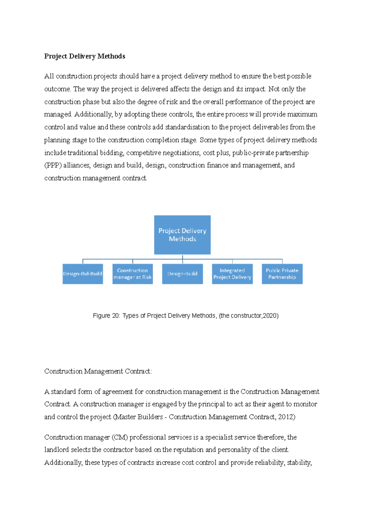 project delivery thesis