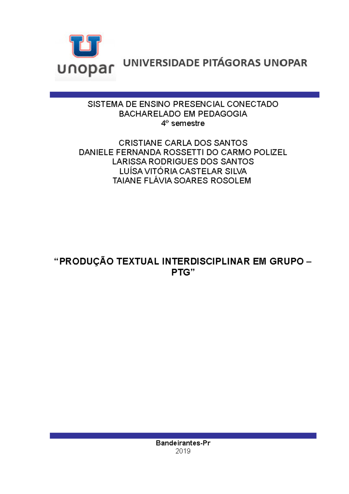 Trabalho 4º Semestre (Andamento), PDF, Pedagogia