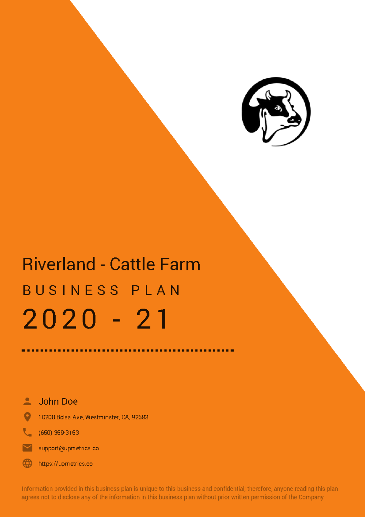 cattle business plan samples