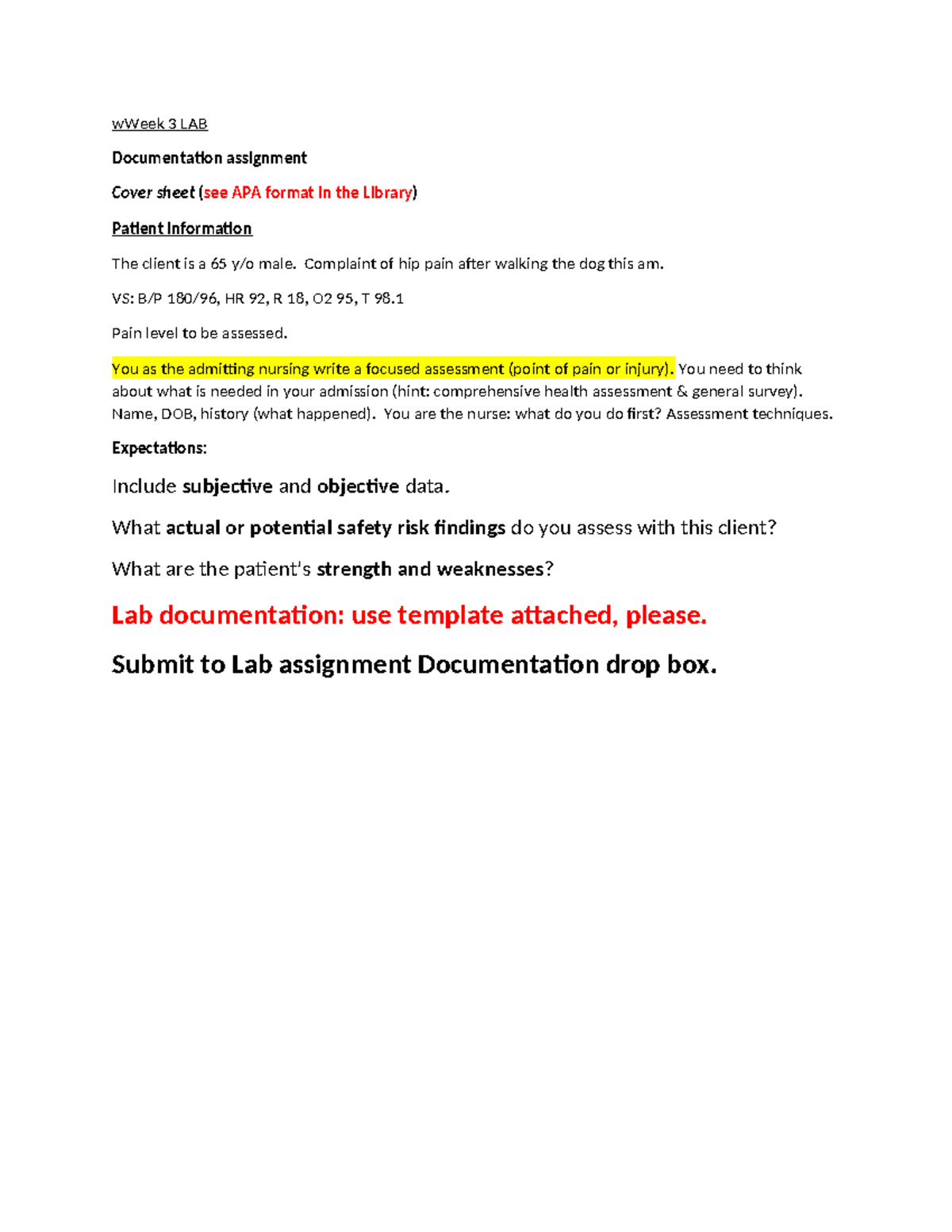 Week 3 lab documentation (4) - wWeek 3 LAB Documentation assignment ...
