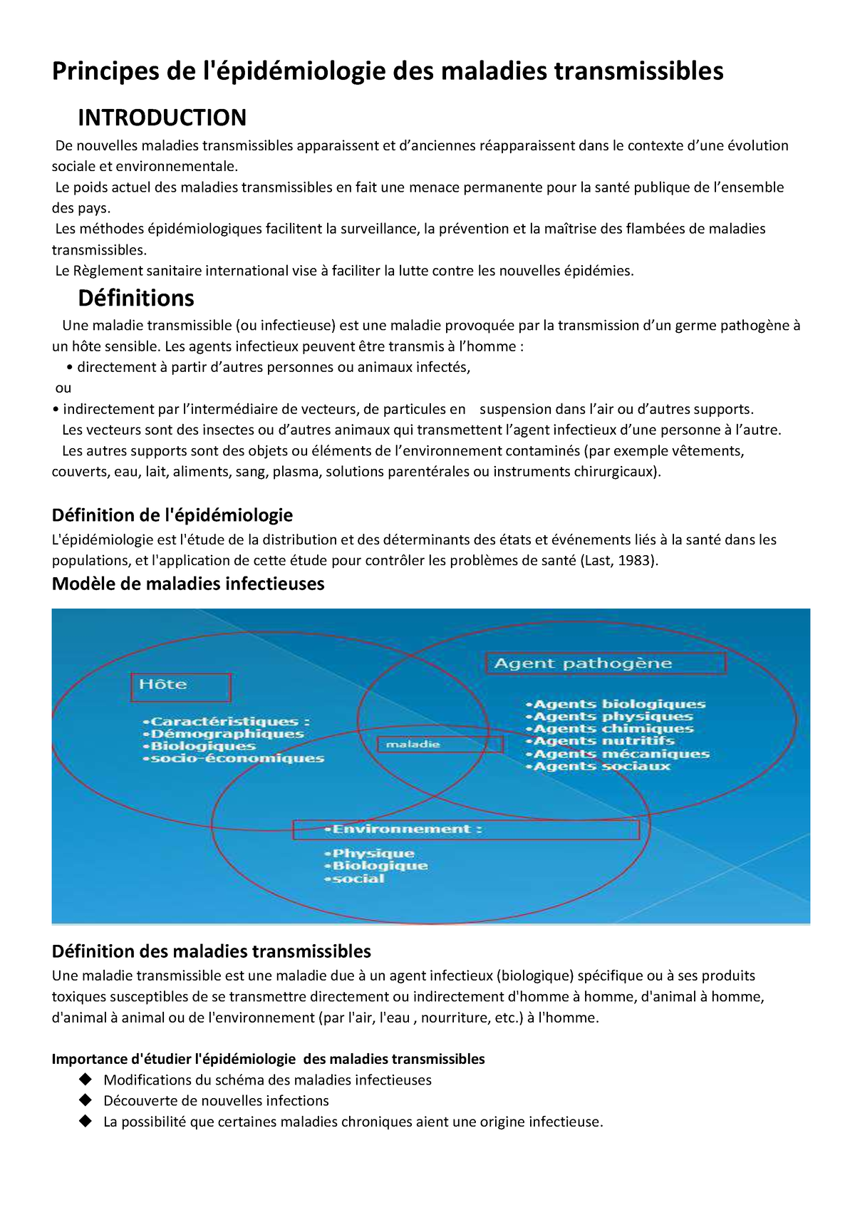 Epidemio 6an-maladies Transmissibles - Principes De L'épidémiologie Des ...