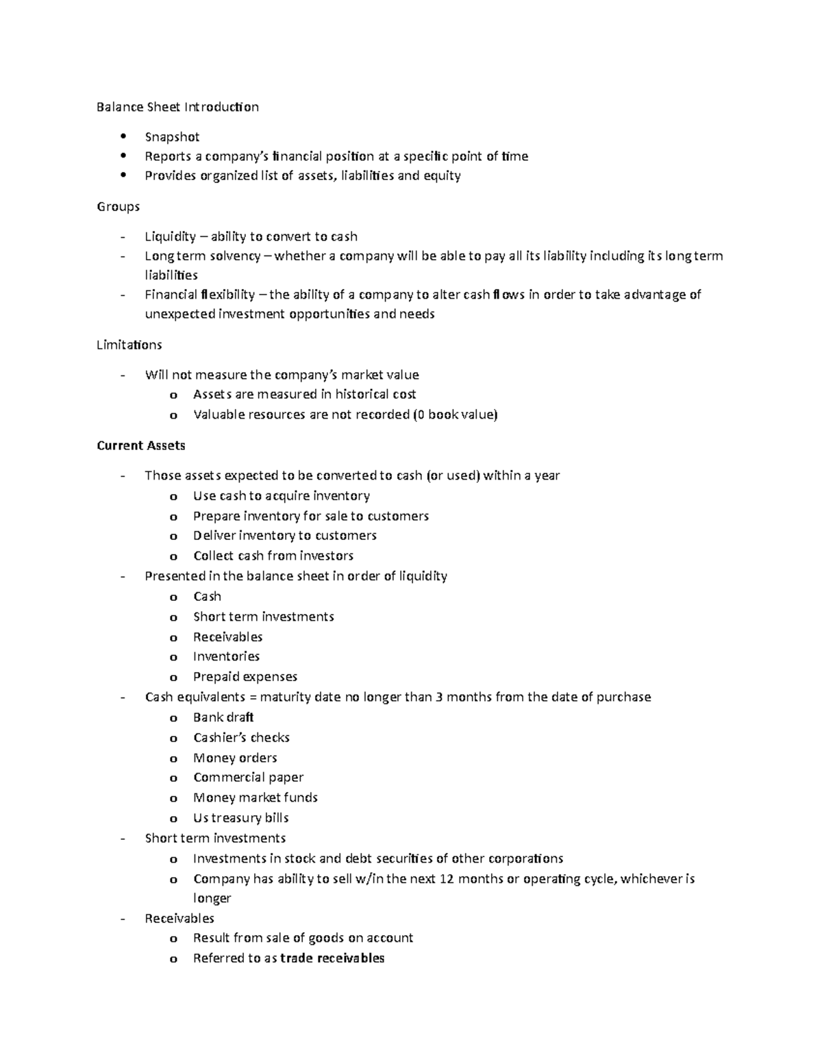 acct-303-chapter-3-balance-sheet-notes-balance-sheet-introduction