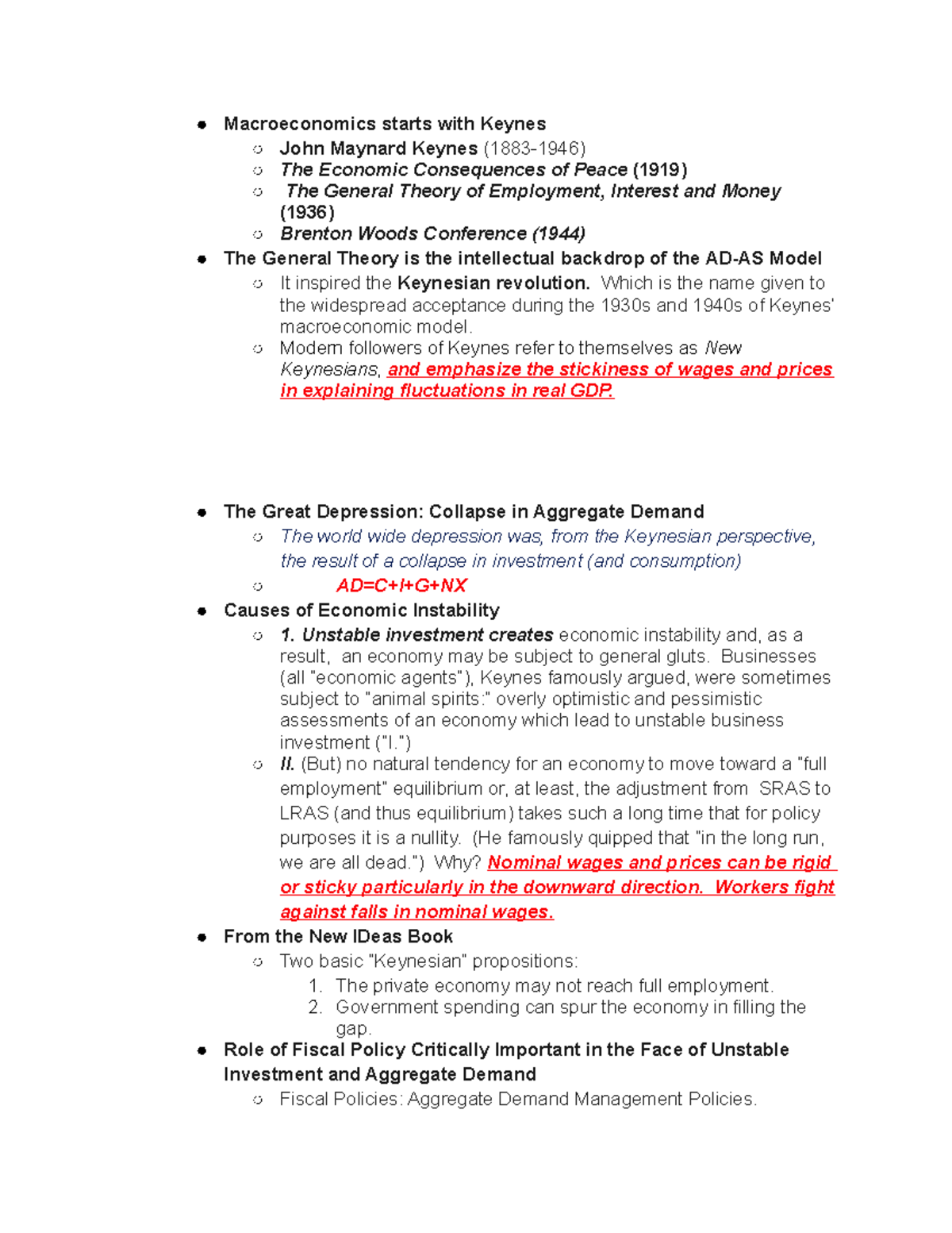 Econ 1202 Chapter 7 Money and Banking Macroeconomics starts with