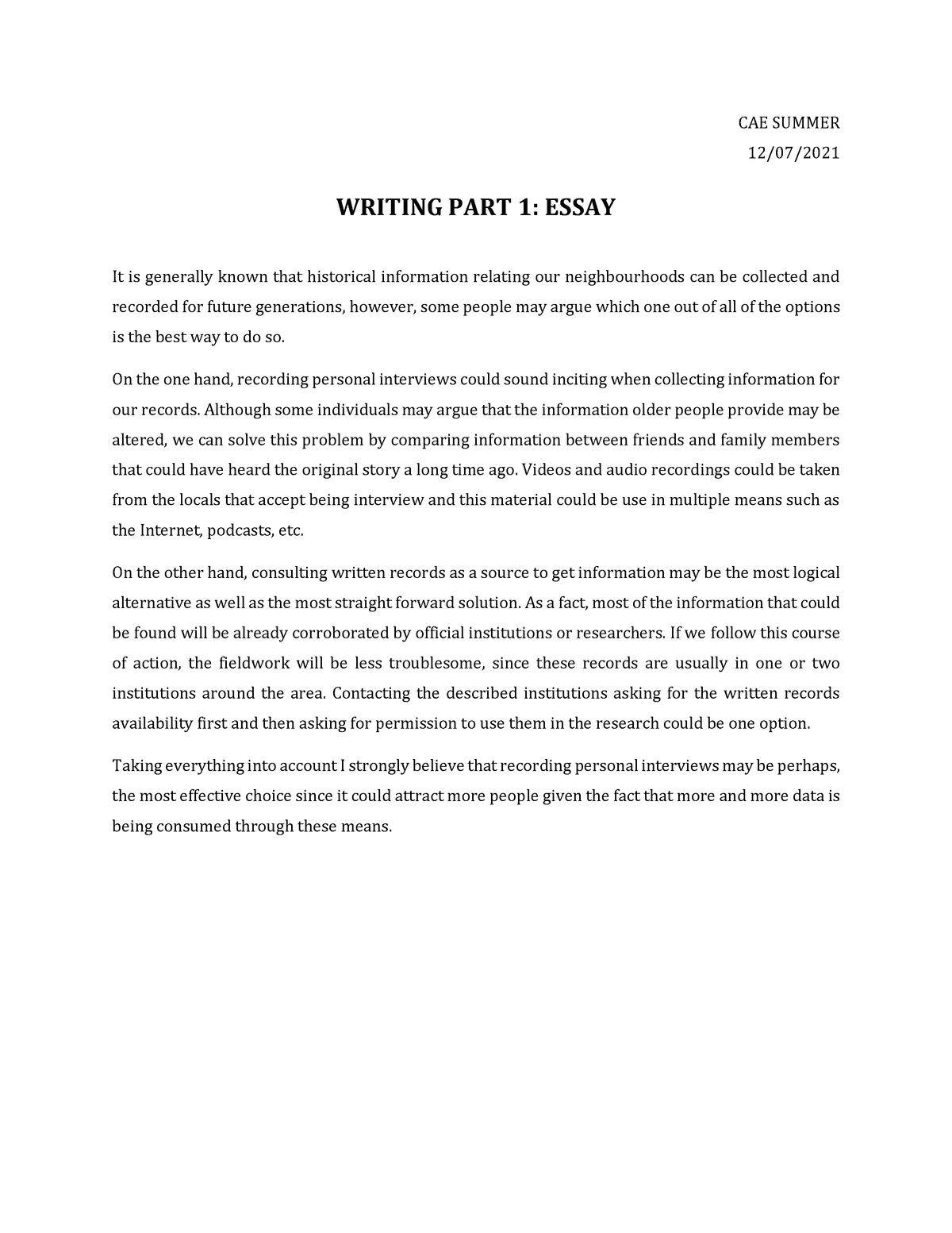 essay c1 ingles